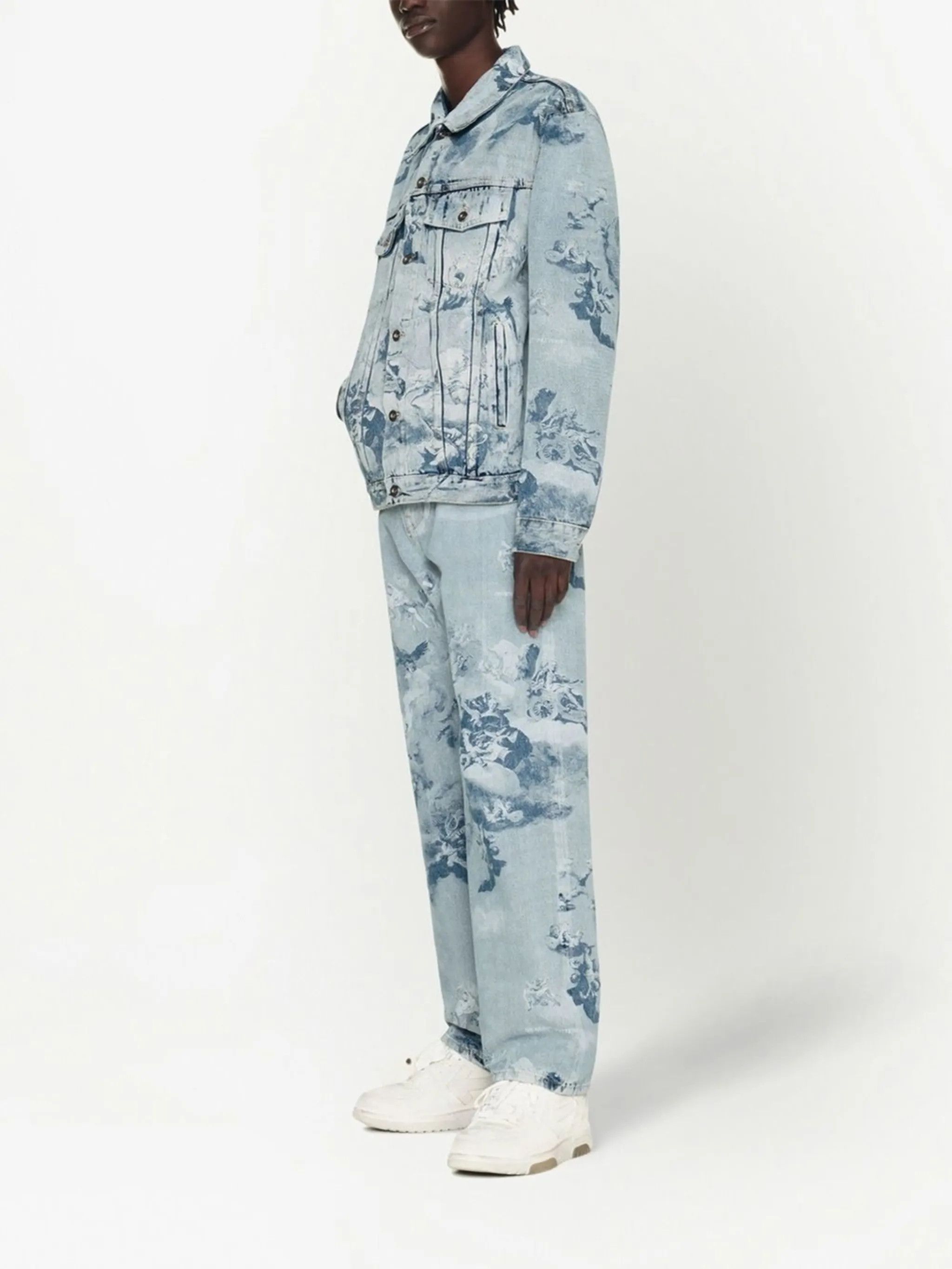 Off-White o1y0225 Denim Jacket in Light Blue Size US S / EU 44-46 / 1 - 3 Thumbnail