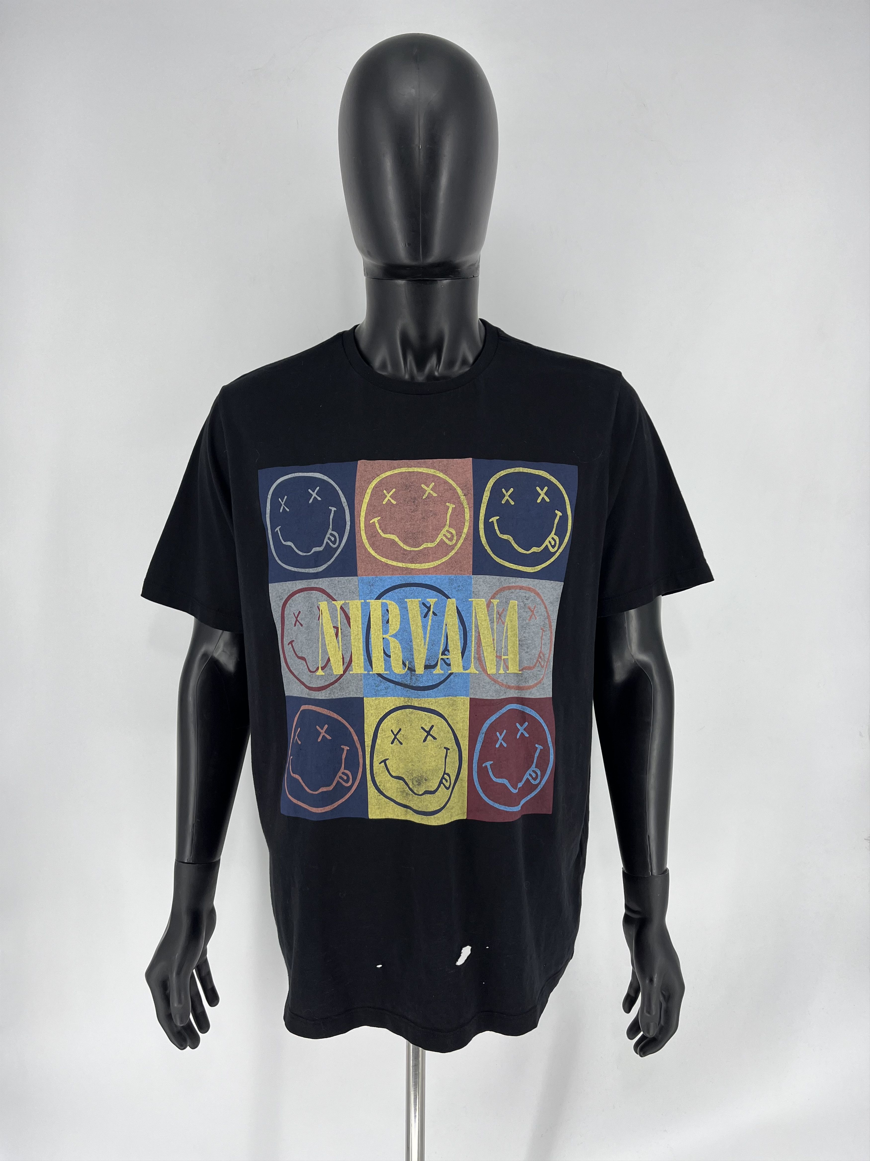 Band Tees × Vintage Nirvana Vintage Tee Men's Size L Black Short Sleeve Size US XXL / EU 58 / 5 - 3 Thumbnail