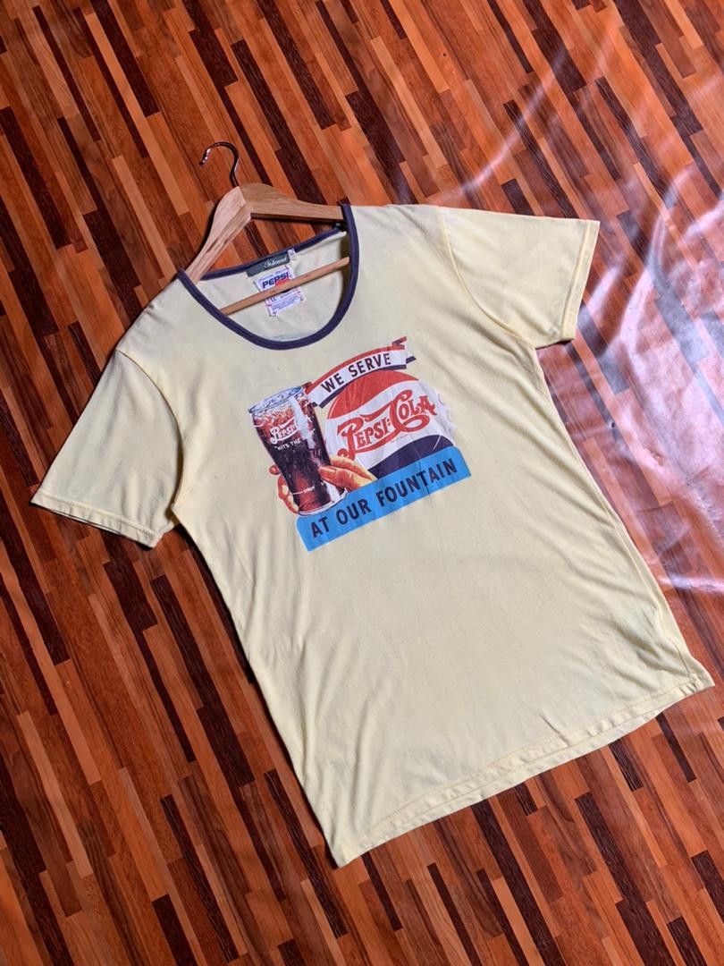 Vintage Vintage Pepsi Cola Spellout Vintage On Board we serve pepsi Size US L / EU 52-54 / 3 - 5 Thumbnail