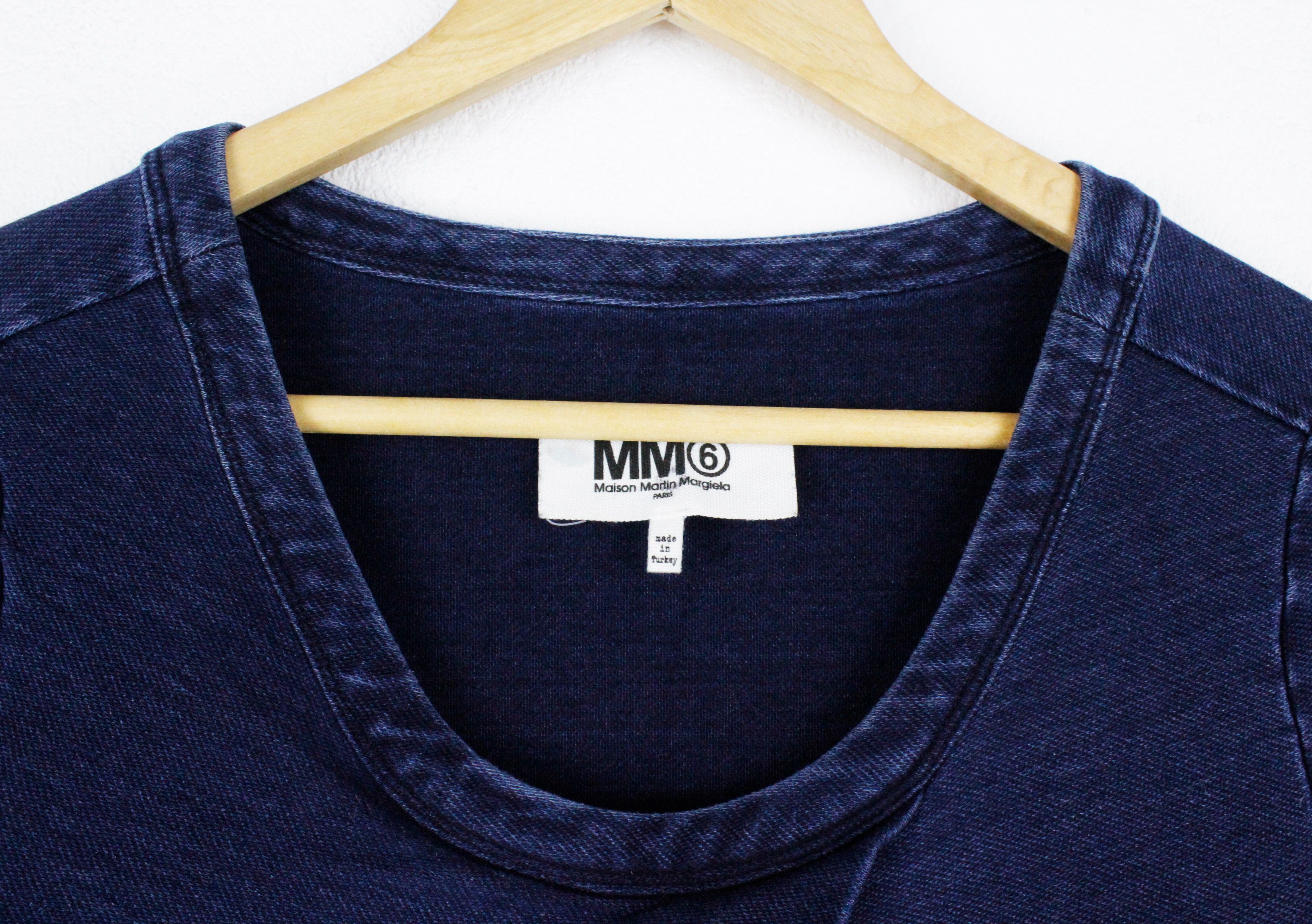 Maison Margiela MM6 Maison Margiela Indigo Cotton Knit Dress Top Size S / US 4 / IT 40 - 3 Thumbnail