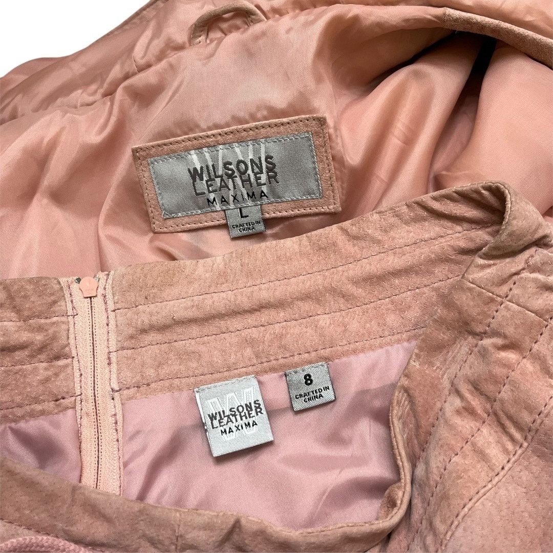 Wilsons Leather VTG Wilson's Leather suede leather bomber jacket pants suit Size M / US 6-8 / IT 42-44 - 12 Thumbnail