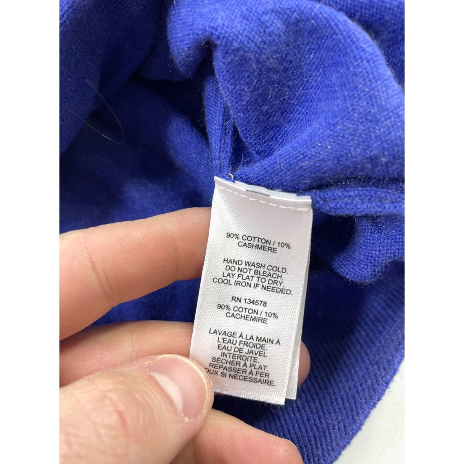 Vineyard Vines Vineyard Vines Mens Sweater 1/4 Zip Mock Neck Cotton Cashmere Blue M Italy Logo Zipper Classic Preppy Golf Pullover Department Men Vintage No Size US M / EU 48-50 / 2 - 3 Thumbnail