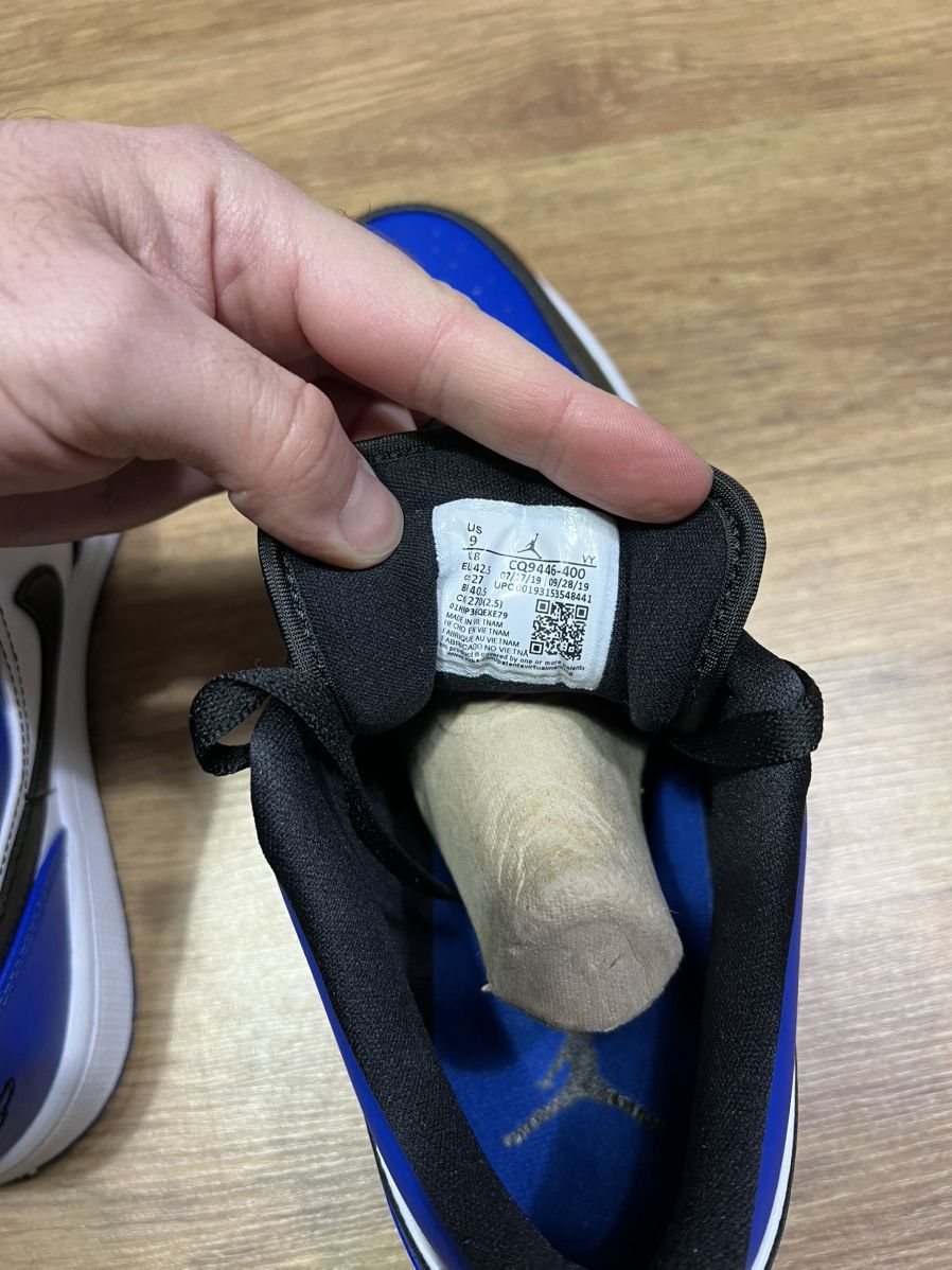 Jordan Brand Jordan 1 low Royal Toe Size US 9 / EU 42 - 7 Thumbnail