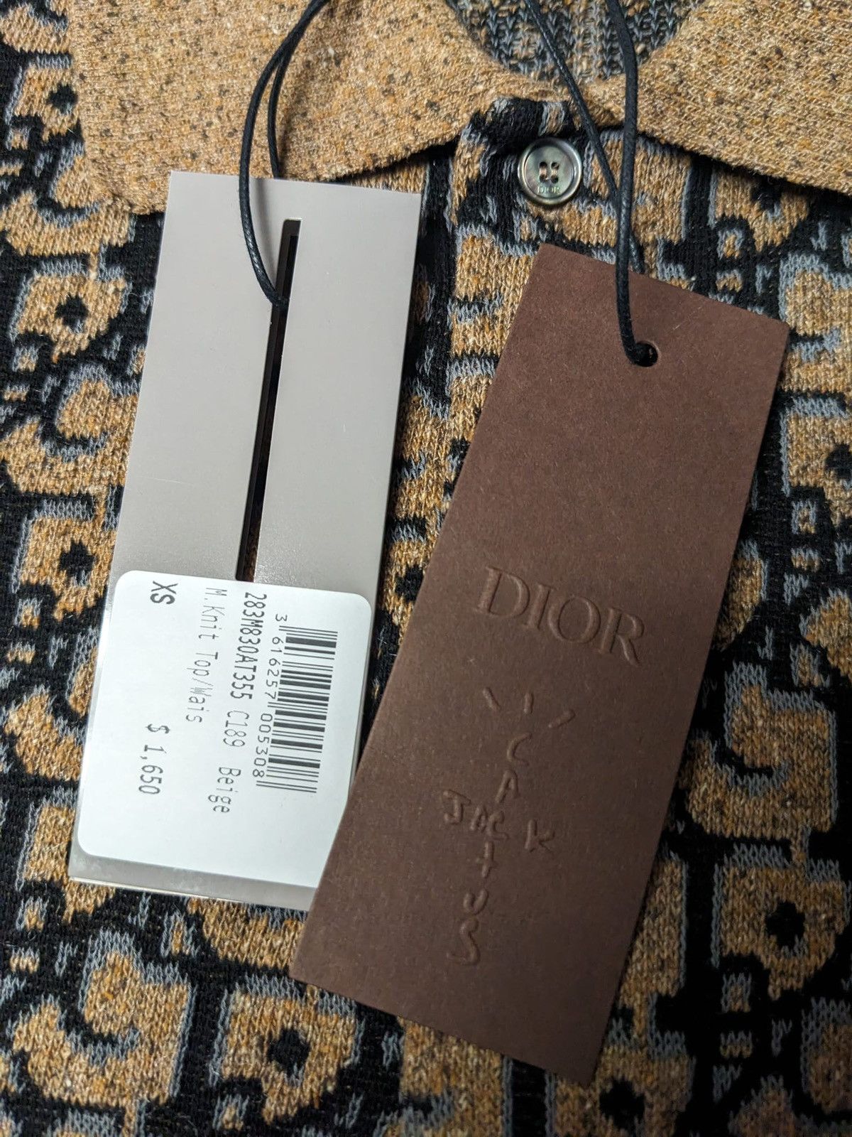 Dior CHRISTIAN DIOR X CACTUS JACK OVERSIZED KNIT POLO TOP XS Size US XS / EU 42 / 0 - 7 Thumbnail