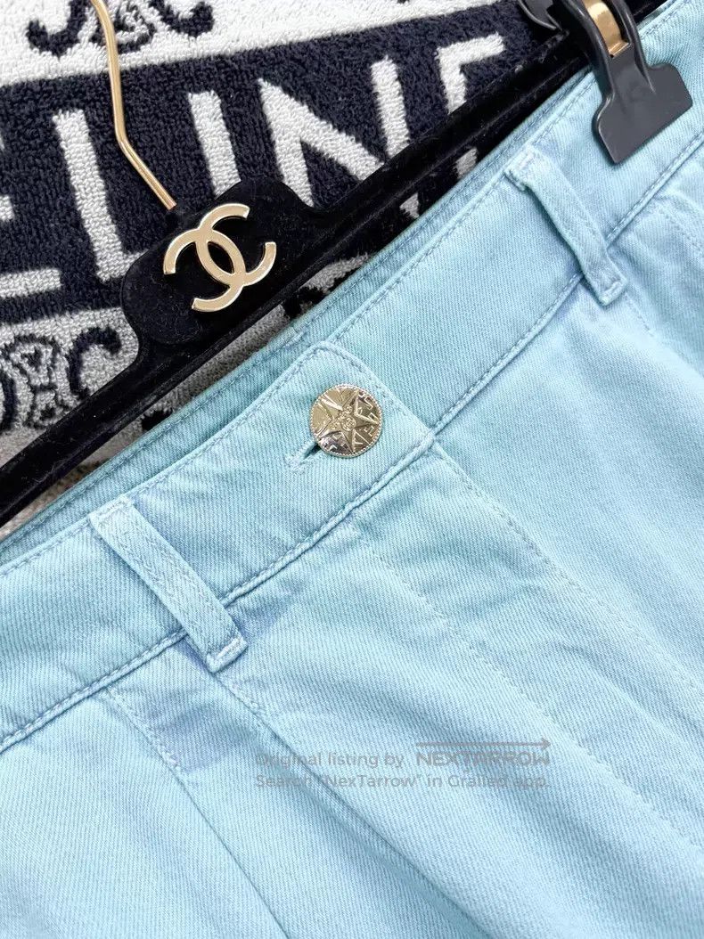 Chanel Chanel Star button denim wide-leg pants jeans Size 25" / US 0 / IT 36 - 4 Thumbnail