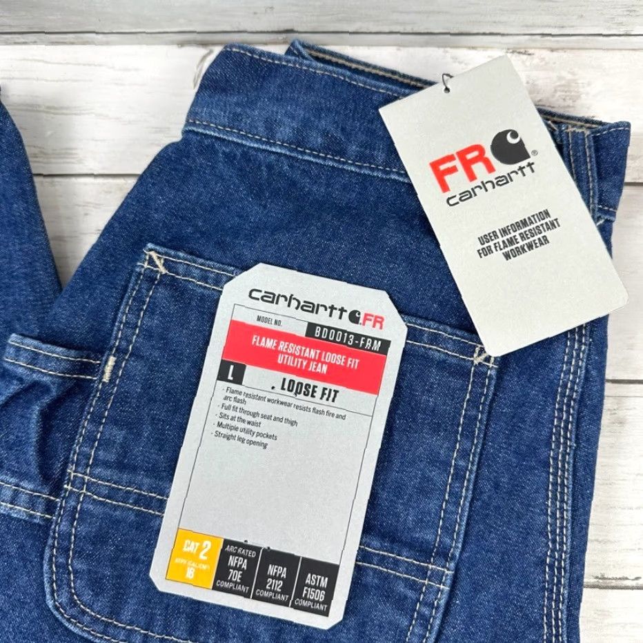 Carhartt VINTAGE Carhartt Jeans Size 28X34 Men's Relaxed Fit Denim Work Dungaree Blue 90s Size US 28 / EU 44 - 2 Thumbnail