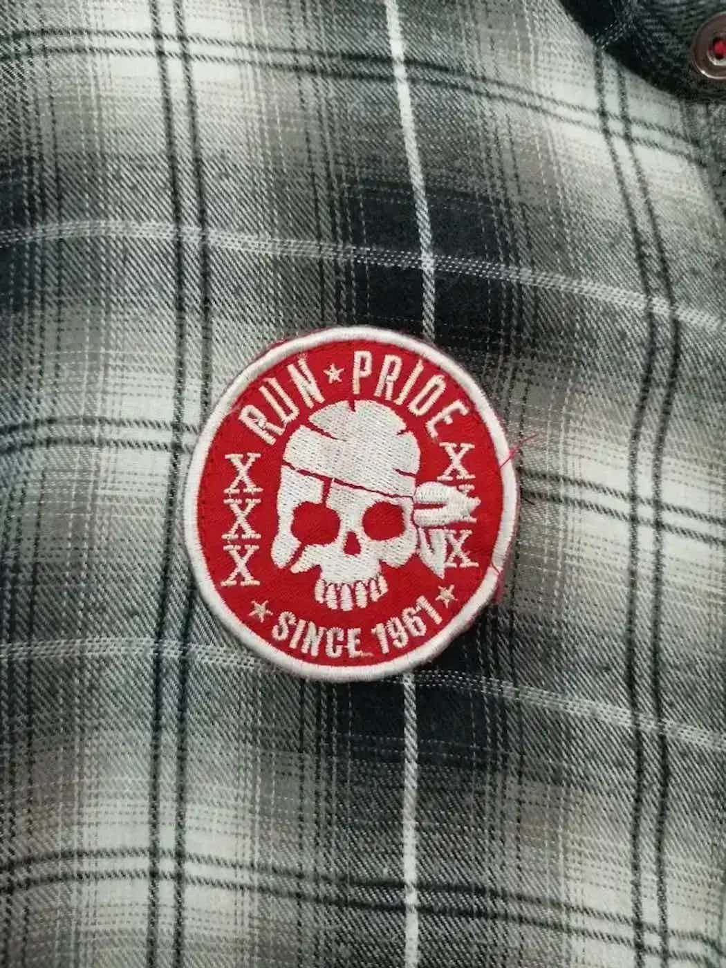 Flannel Vintage Run Pride Skull Big Logo Flannel Size US S / EU 44-46 / 1 - 2 Thumbnail