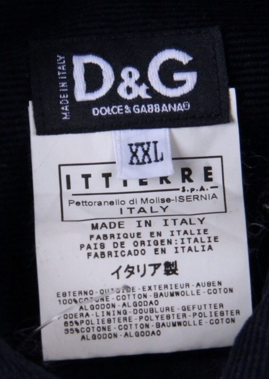 Dolce & Gabbana × Vintage Dolce Gabbana Velvet Black Shirt Made in Italy XL Size US XL / EU 56 / 4 - 6 Thumbnail