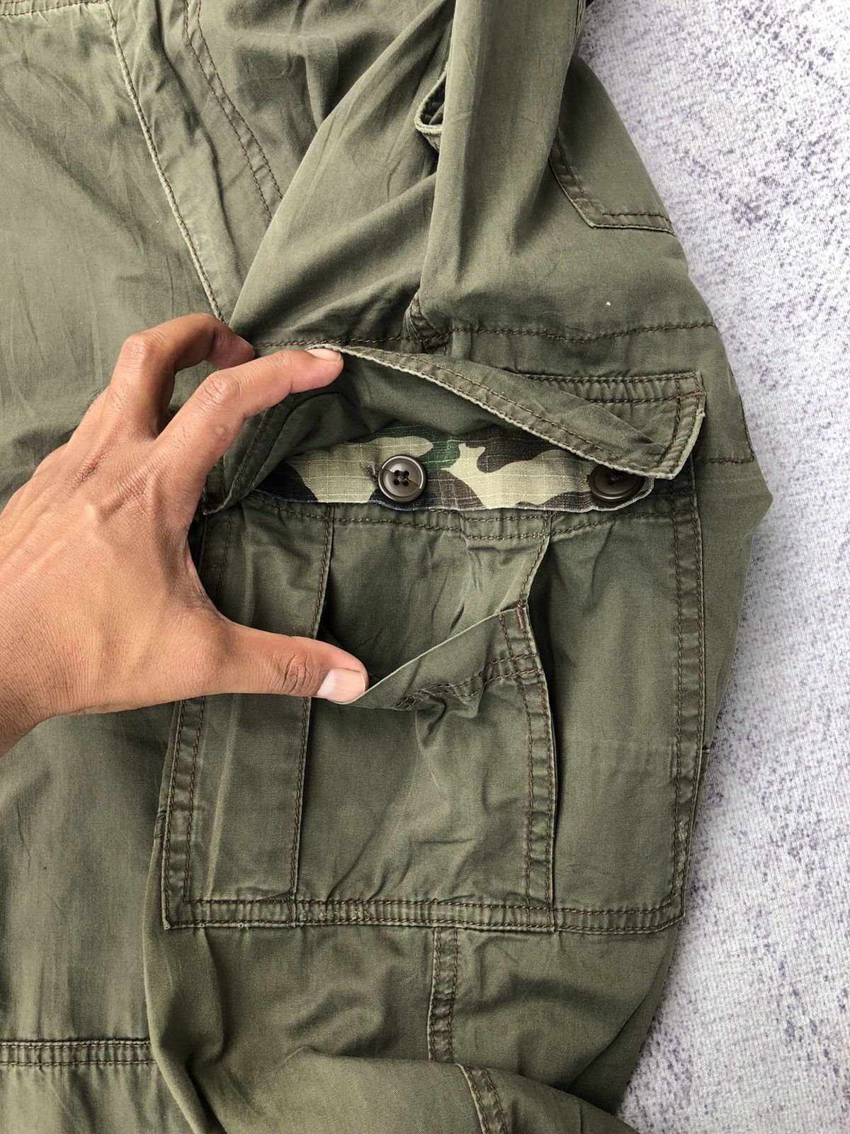 Columbia Columbia Green Cargo Multi-Pocket Tectical Pants Size US 33 - 14 Thumbnail