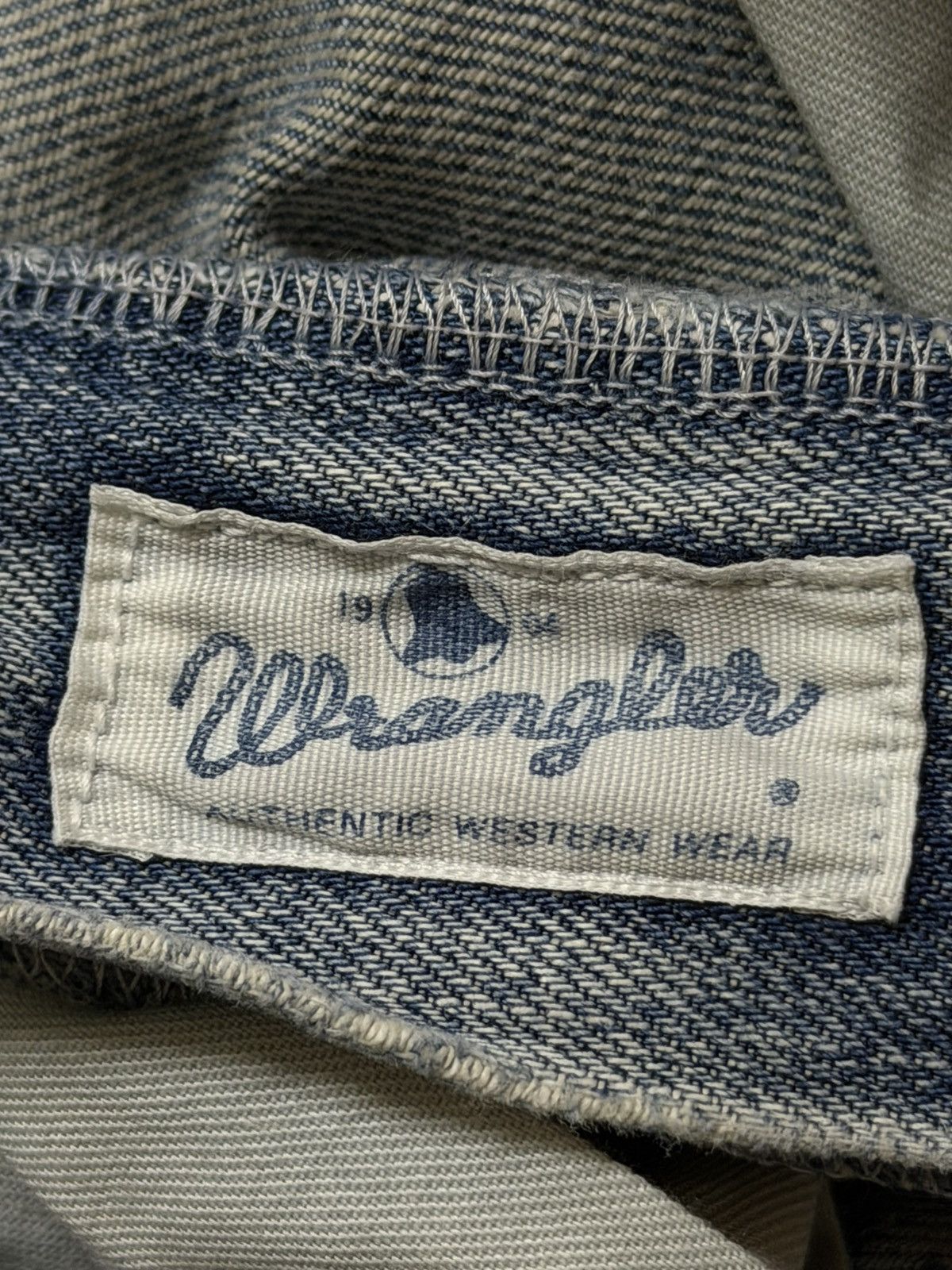 Wrangler Vintage 90s Wrangler Selvedge Faded Wash Distress Wide Leg Size 27" / US 4 / IT 40 - 8 Thumbnail