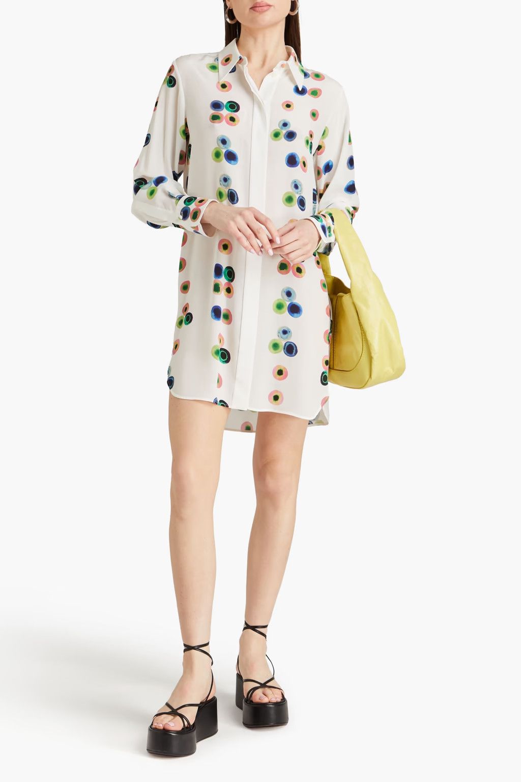 Chloe o1y0825 Mini Dress in Multicolor Size M / US 6-8 / IT 42-44 - 2 Thumbnail