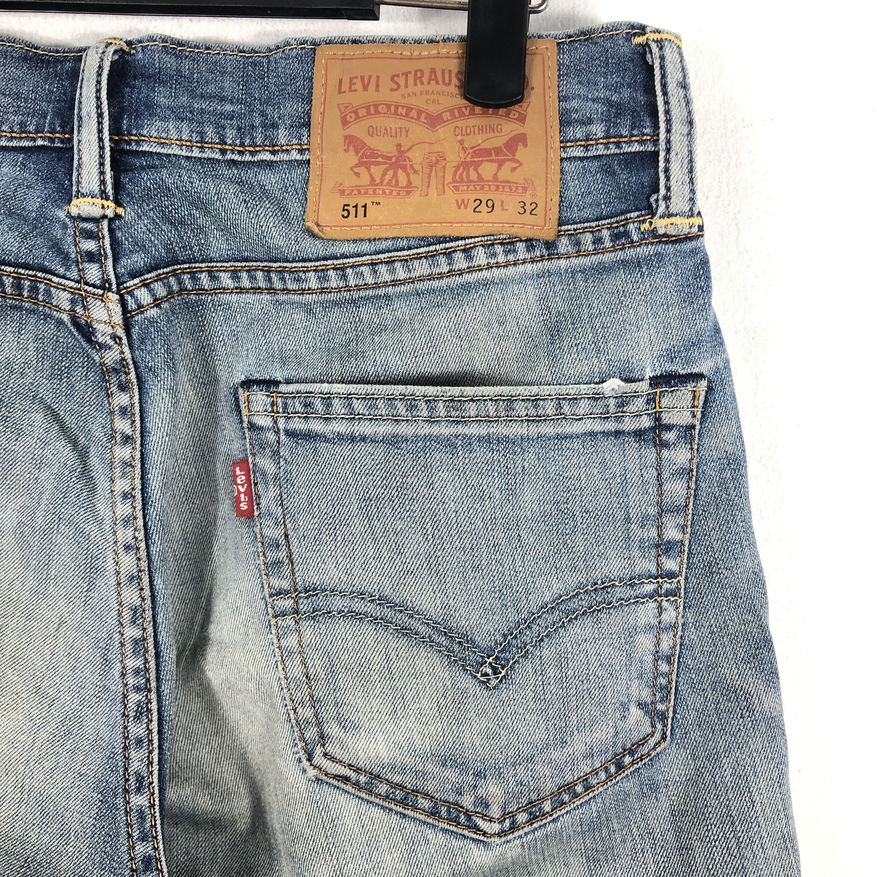 Levi's × Vintage Vintage Levis 511 Jeans Light Blue Wash 30 x 30.5 L1255 Size US 30 / EU 46 - 7 Thumbnail