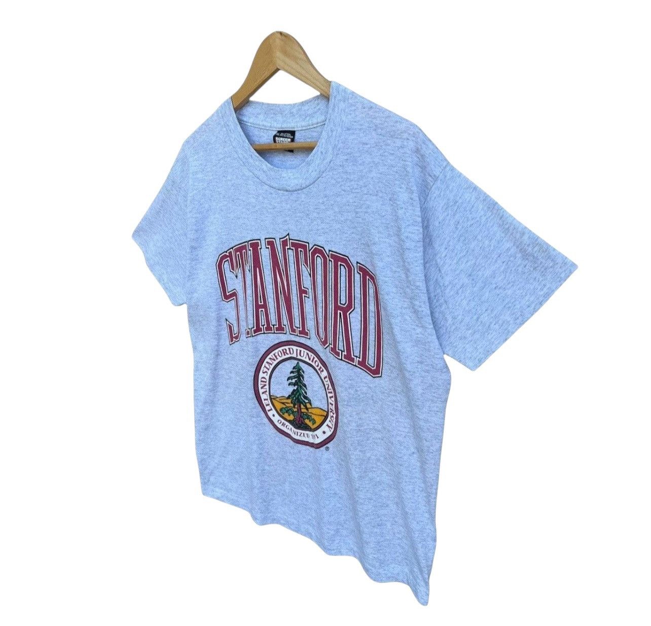Vintage Vintage 90s Stanford University Collage Tee Made In Usa Size US XL / EU 56 / 4 - 4 Thumbnail