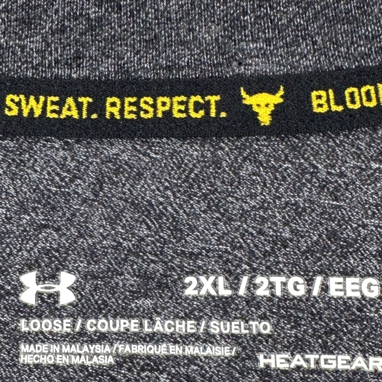 Under Armour Under Armour Project Rock Henley Long Sleeve T-Shirt 2XL Mens Gray HeatGear Moisture Wicking Athletic Performance Shirt Size US XXL / EU 58 / 5 - 5 Thumbnail