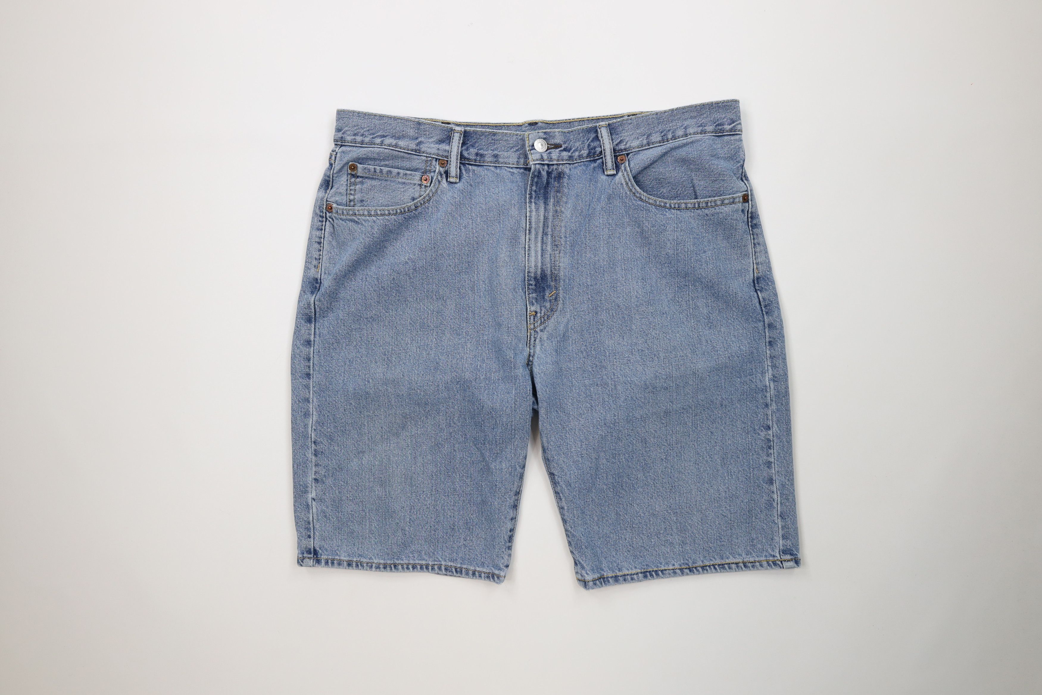 Levi's Vintage Y2K Levis 505 Fit Denim Jean Shorts Jorts Blue Size US 38 / EU 54 - 1 Thumbnail