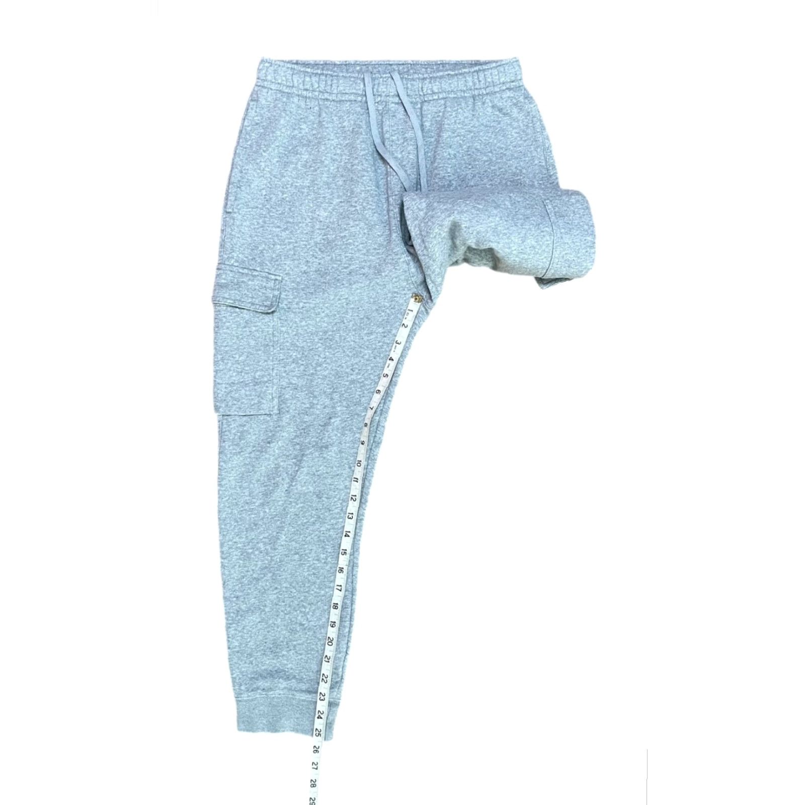 Nike Men’s Sportswear Medium Cargo Jogger Sweatpants Gray Fleece Tapered Taper Nike Fleece
