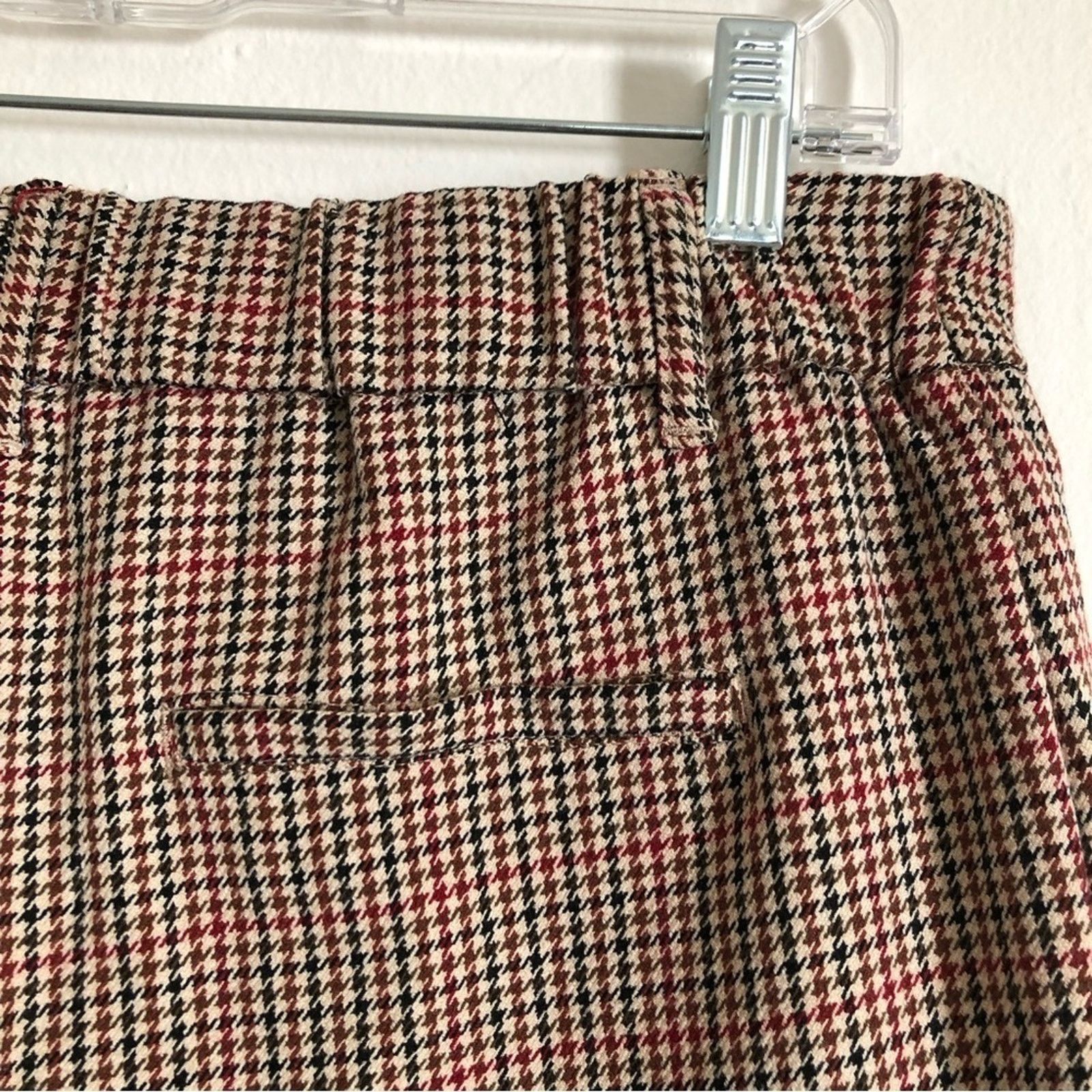 Chapter C by One Chapter One Sportswear Red Plaid Trouser Pants Size 30" / US 8 / IT 44 - 8 Thumbnail