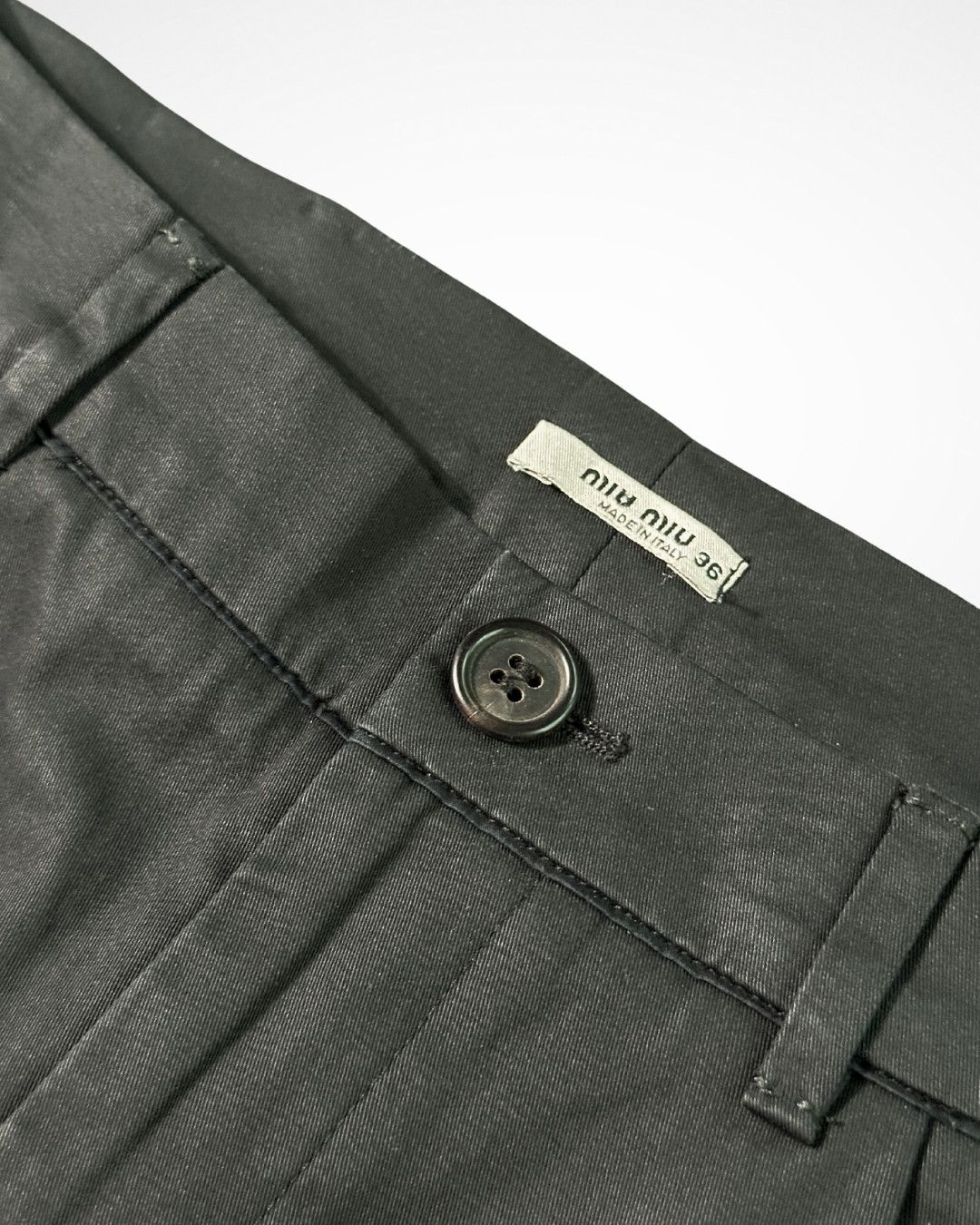 Miu Miu FW07 No Stitch Full Length Trousers Size US 30 / EU 46 - 4 Thumbnail