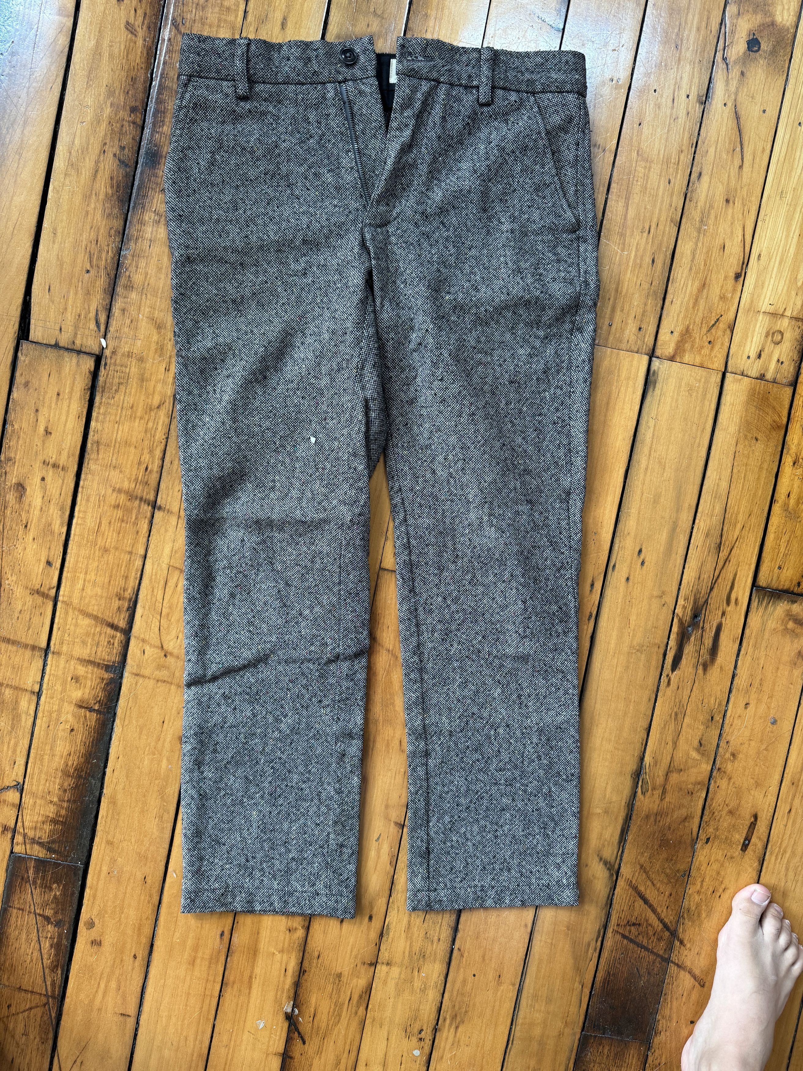 8.15 August Fifteenth Speckled Wool Trousers Size US 30 / EU 46 - 2 Thumbnail