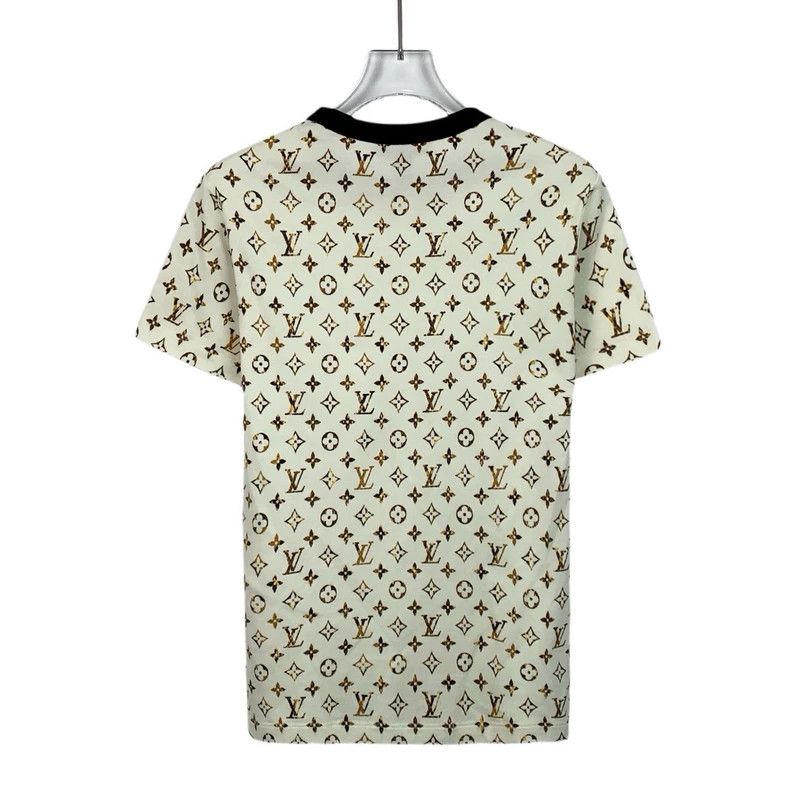 Louis Vuitton Louis Vuitton 23 yellow logo full print cotton crewneck sh Size S / US 4 / IT 40 - 2 Thumbnail