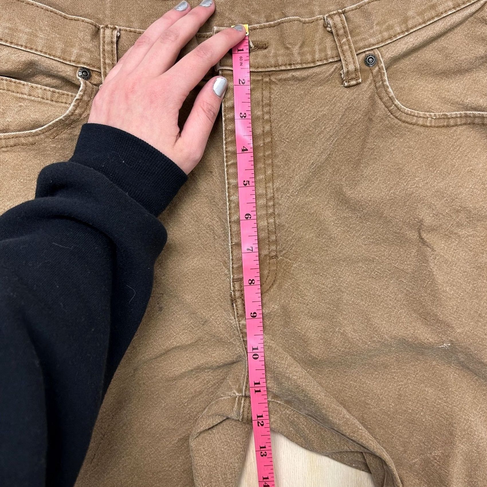 Dickies Dickies Mens 34x32 Brown Canvas Relaxed Straight Carpenter Work Pants Jeans Size US 34 / EU 50 - 7 Thumbnail