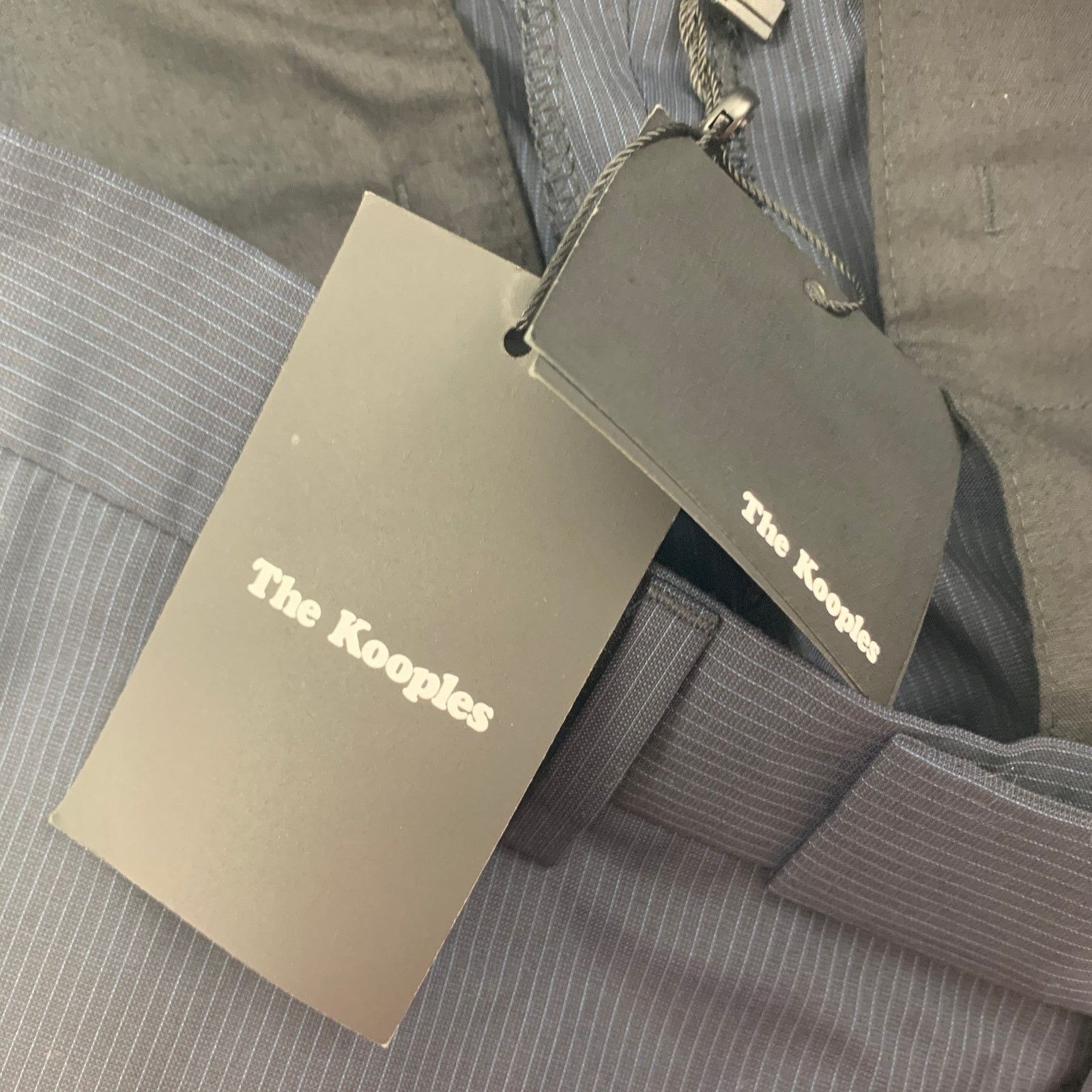 The Kooples THE KOOPLES Size 32 Navy Stripe Wool Zip Fly Dress Pants Size US 32 / EU 48 - 5 Thumbnail