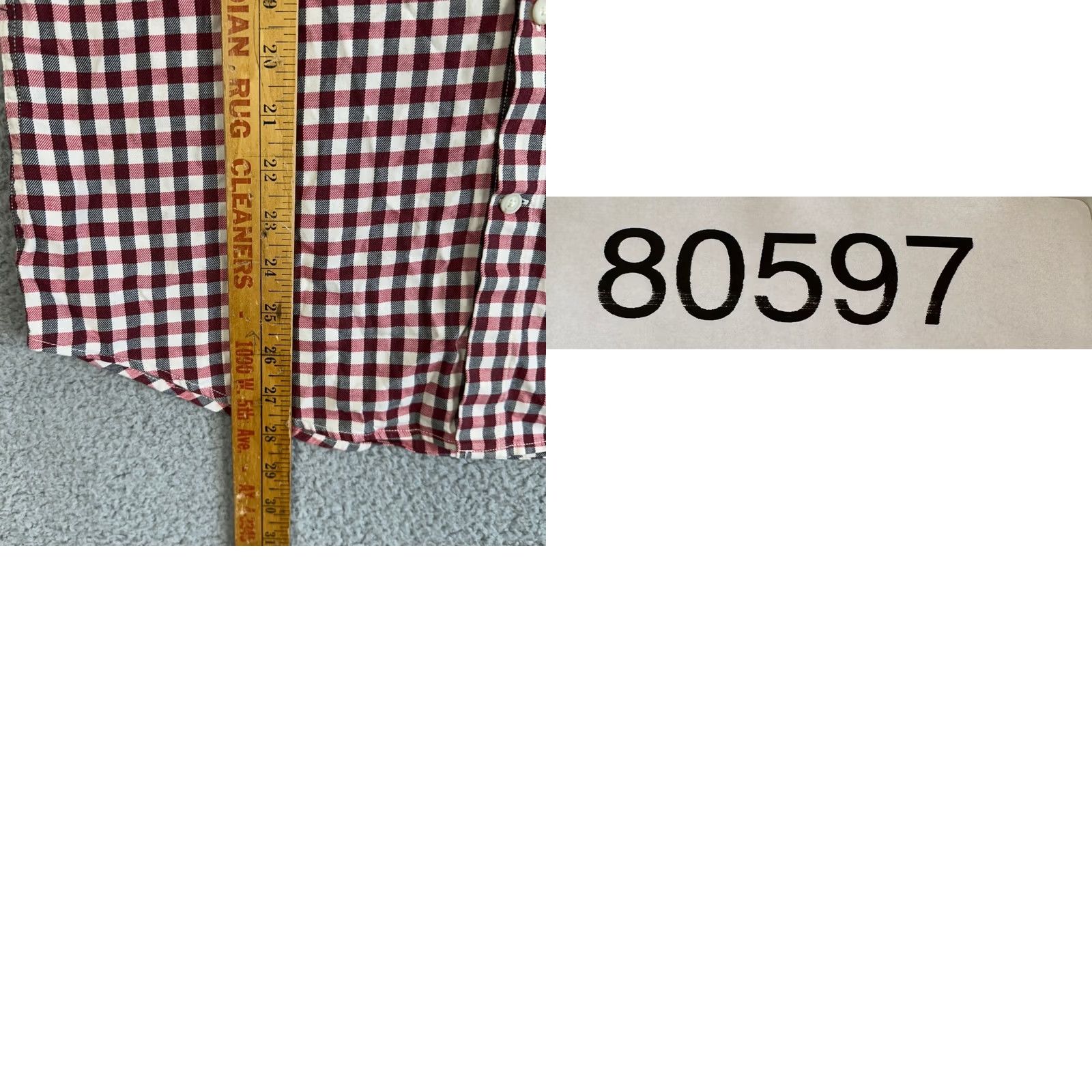 Banana Republic Banana Republic Luxe Shirt Flannel Button Down Mens Medium Red Plaid Grant Fit Shirt Mens Regular Red Plaid Button-Down Size US M / EU 48-50 / 2 - 8 Thumbnail