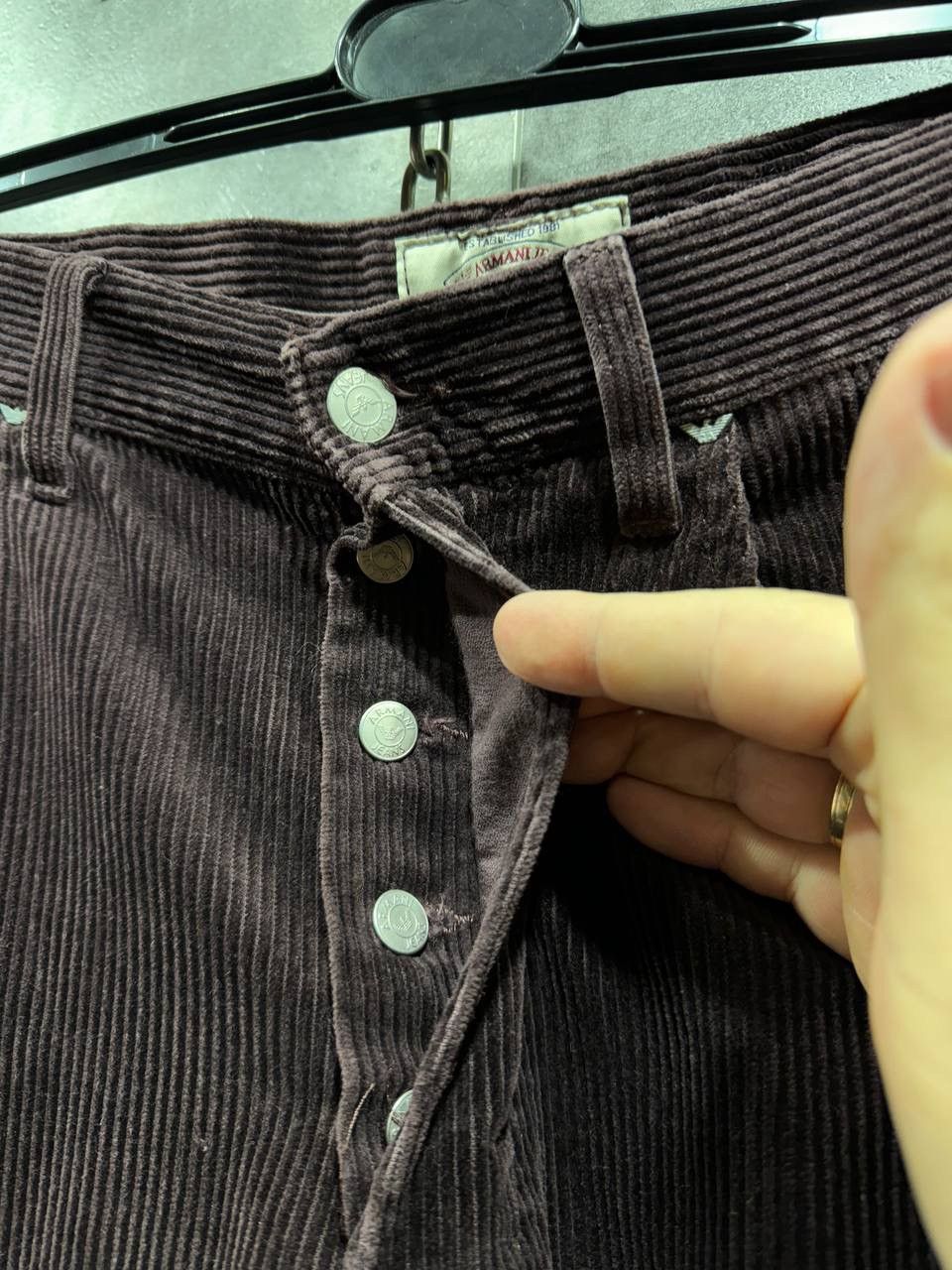 Armani Armani Jeans Velvet Denim Luxury Pants Jean Corduroy Size US 34 / EU 50 - 8 Thumbnail