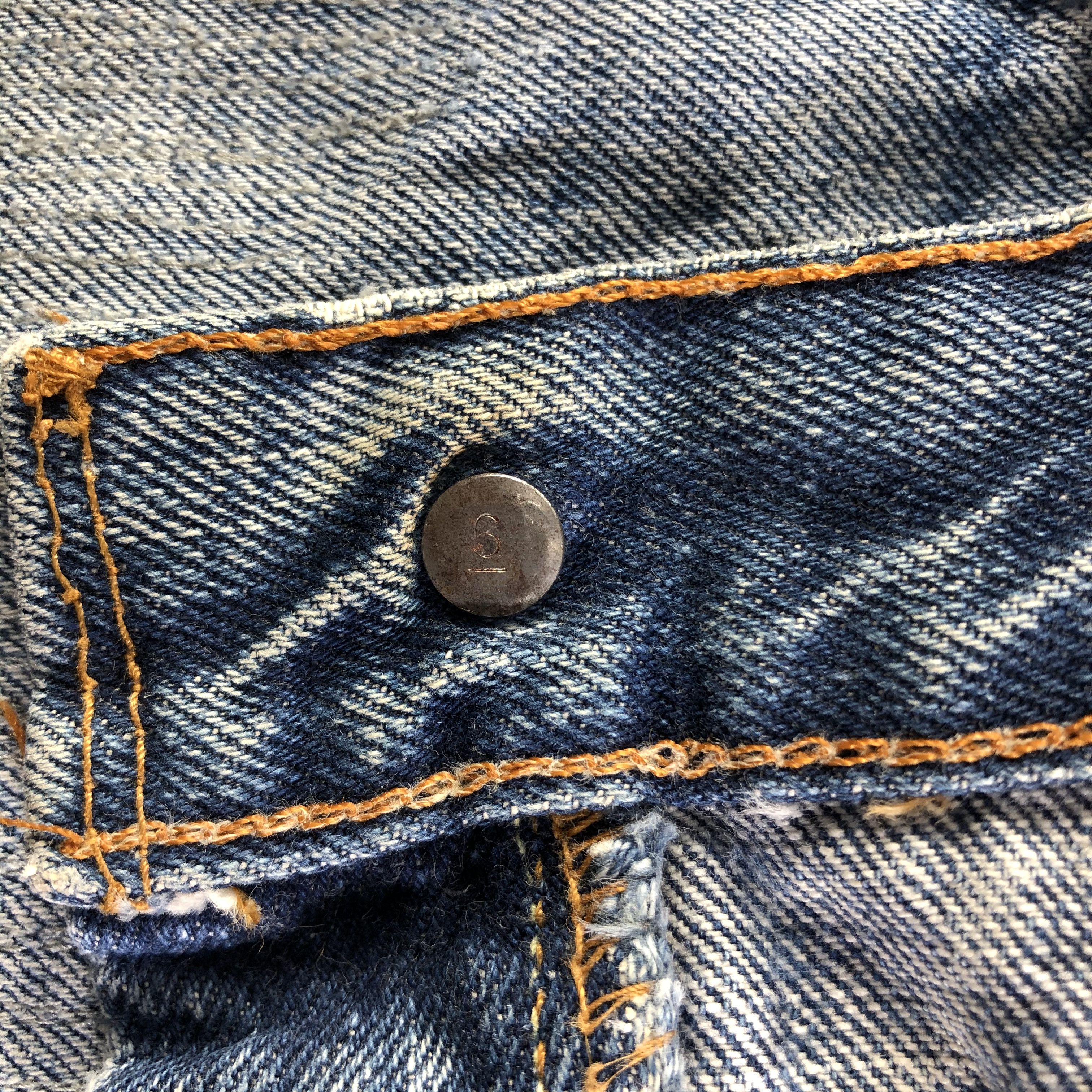 Levi's × Vintage Vintage 70s Levis 501 Redline Skirt -J4568 Size 30" / US 8 / IT 44 - 6 Thumbnail