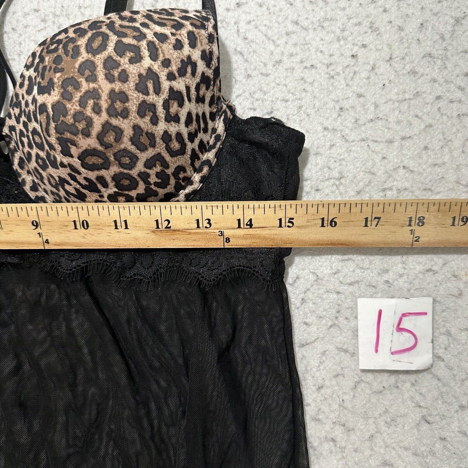 Other Tarea Rue21 Large Babydoll Lingerie One Piece Leopard Bra Size ONE SIZE - 6 Thumbnail