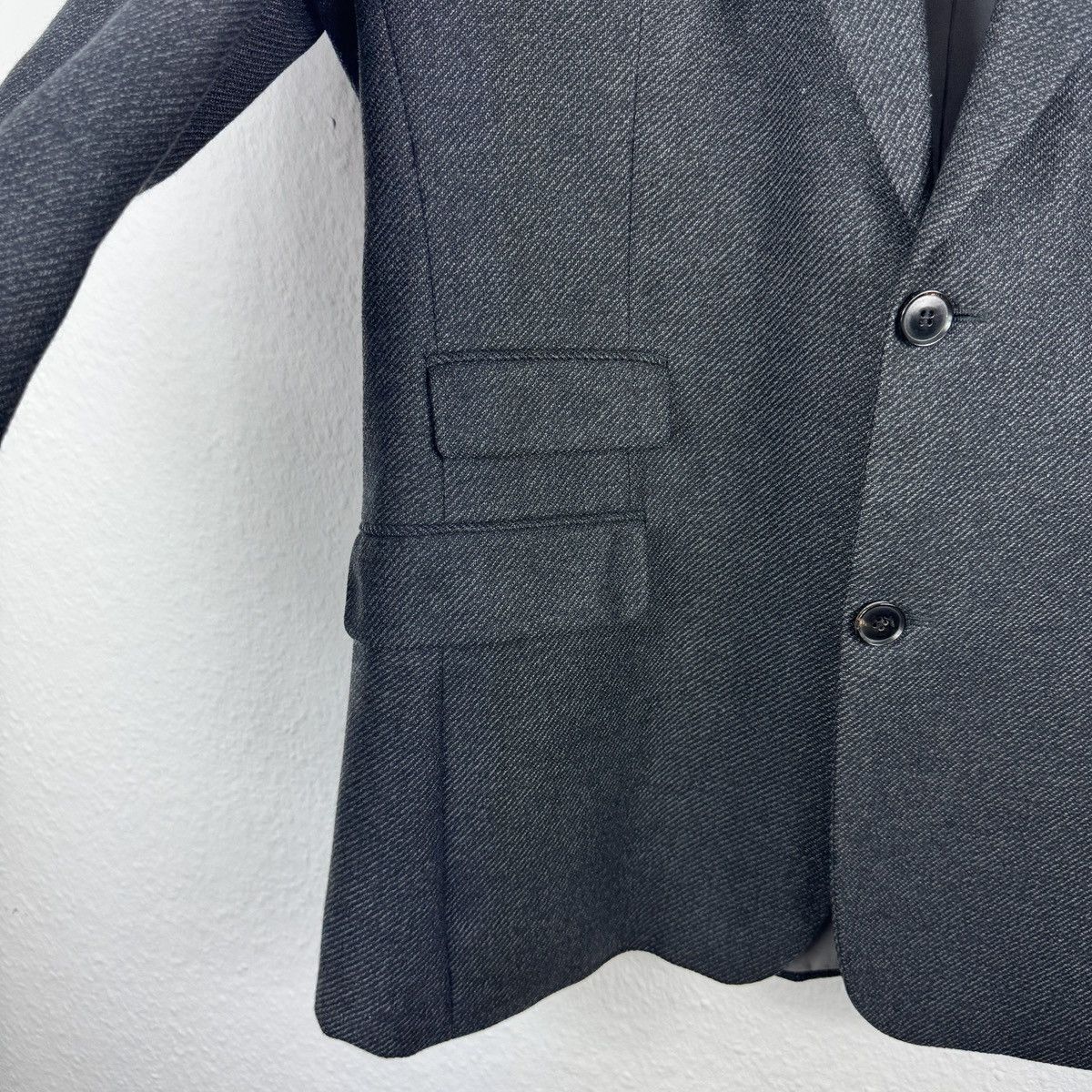 Hugo Boss Men’s HUGO BOSS COPPOLA TWEED WOOL GRAY BLAZER SIZE 42R / 52 Size 42R - 5 Thumbnail