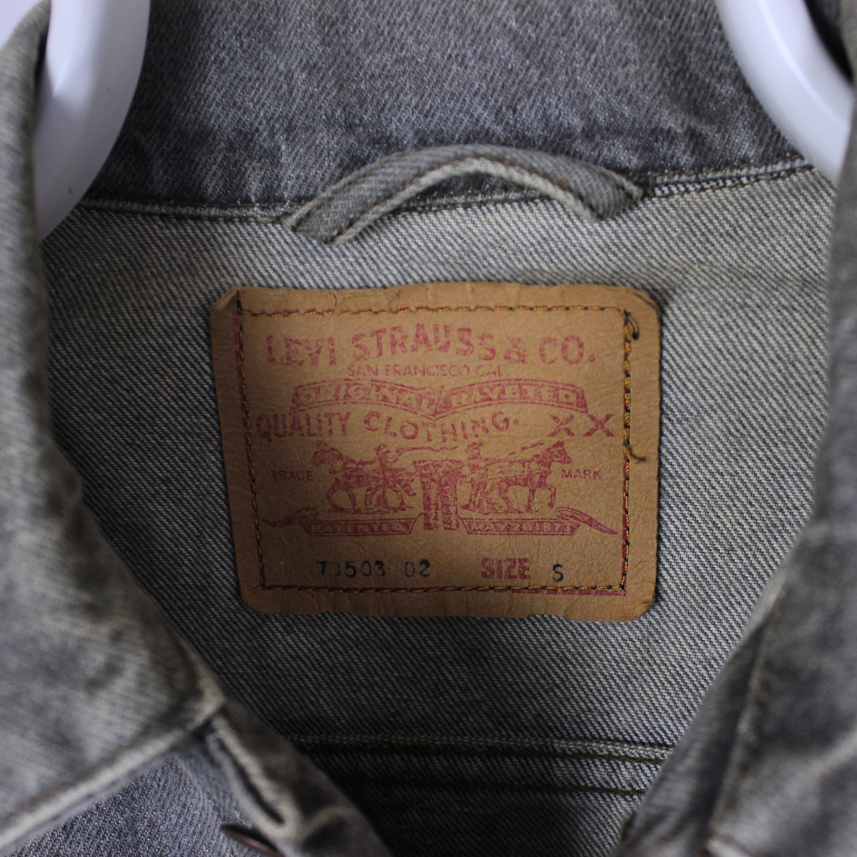 Levi's Levis jacket denim heavy vintage Gray S Size US S / EU 44-46 / 1 - 6 Thumbnail