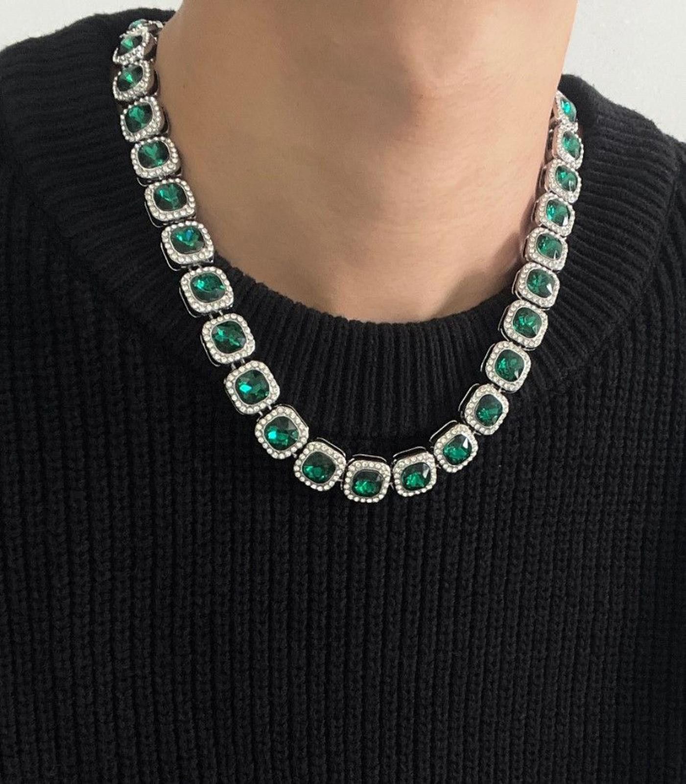 Jewelry Rhinestone Tennis Icy Chain Necklace Size ONE SIZE - 1 Thumbnail