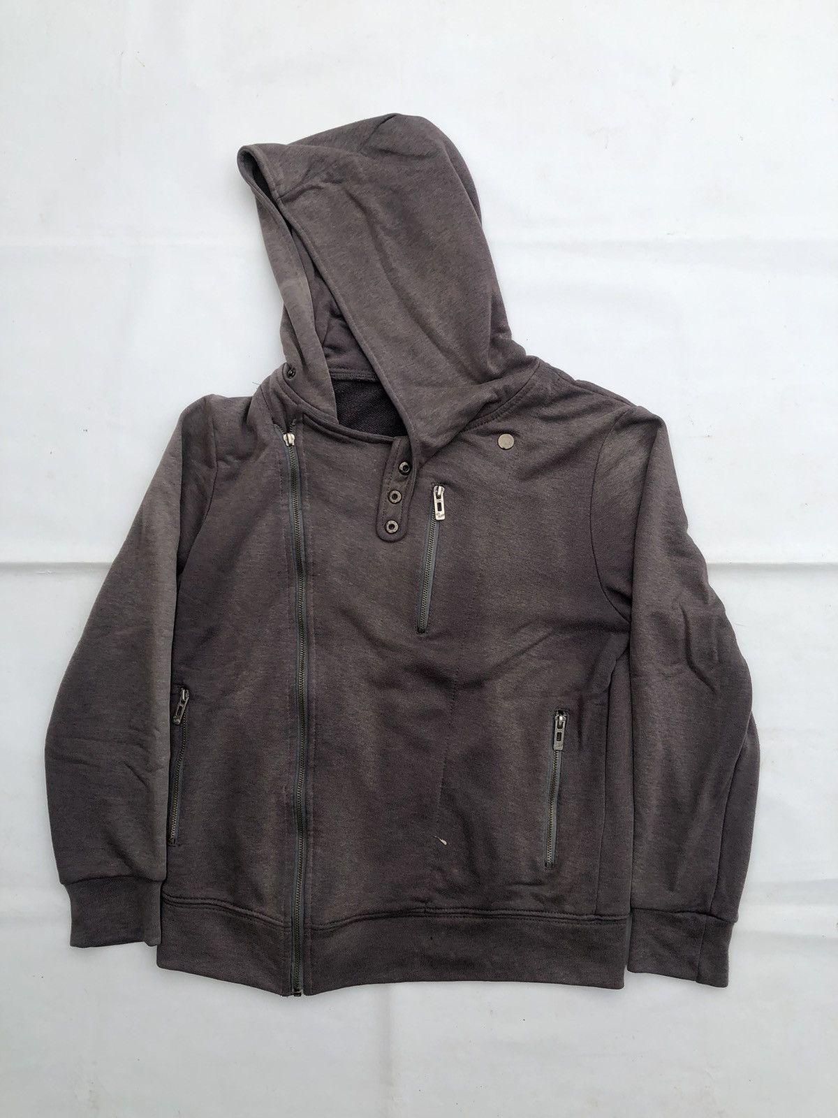 Black Sun Faded Zipper Hoodie Ifsix Rock Punk Style