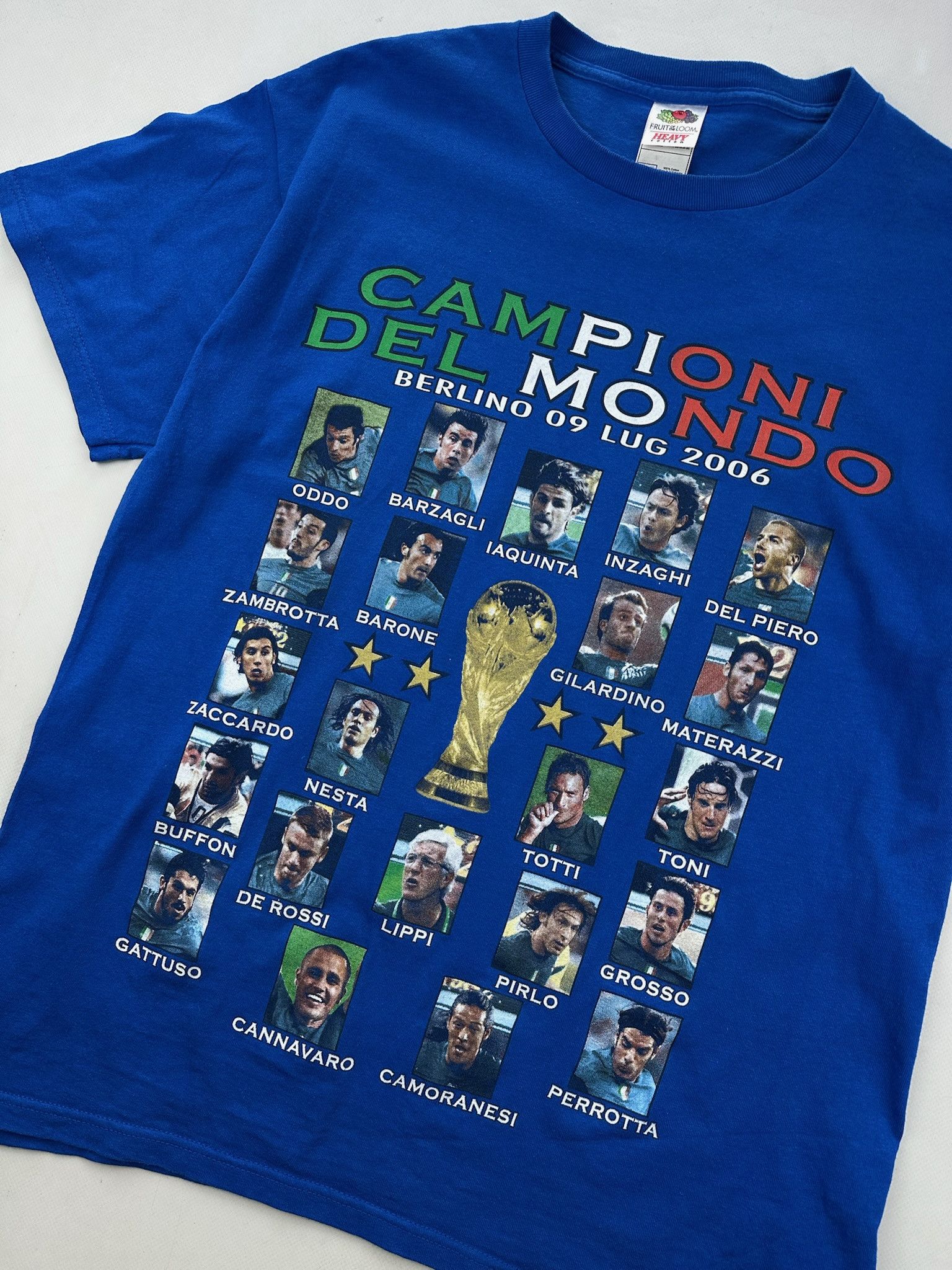 Vintage Vintage Italy World Cup 2006 tee del piero Pirlo Buffon Size US L / EU 52-54 / 3 - 5 Thumbnail