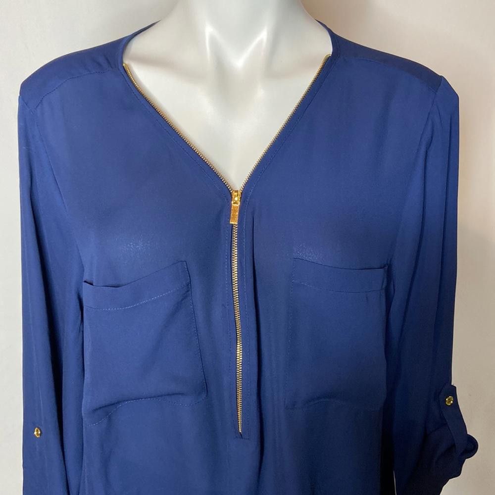 Designer Zac & Rachel Woman Zipper Collar Tunic, Plus 2X Size XXL / US 16-18 / IT 52-54 - 6 Thumbnail