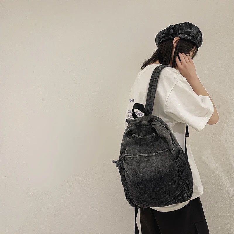 Japanese Brand Denim Backpack Size ONE SIZE - 4 Thumbnail