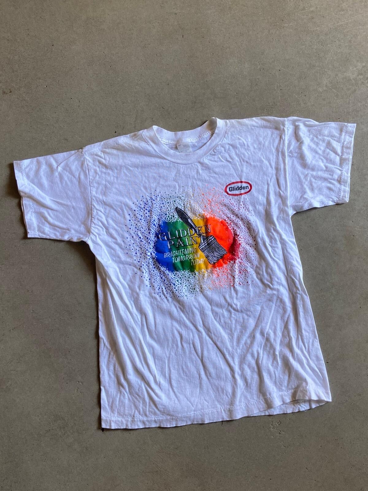 Other VTG 90s Glidden Paint Brush Tee Sz L Size US L / EU 52-54 / 3 - 3 Thumbnail