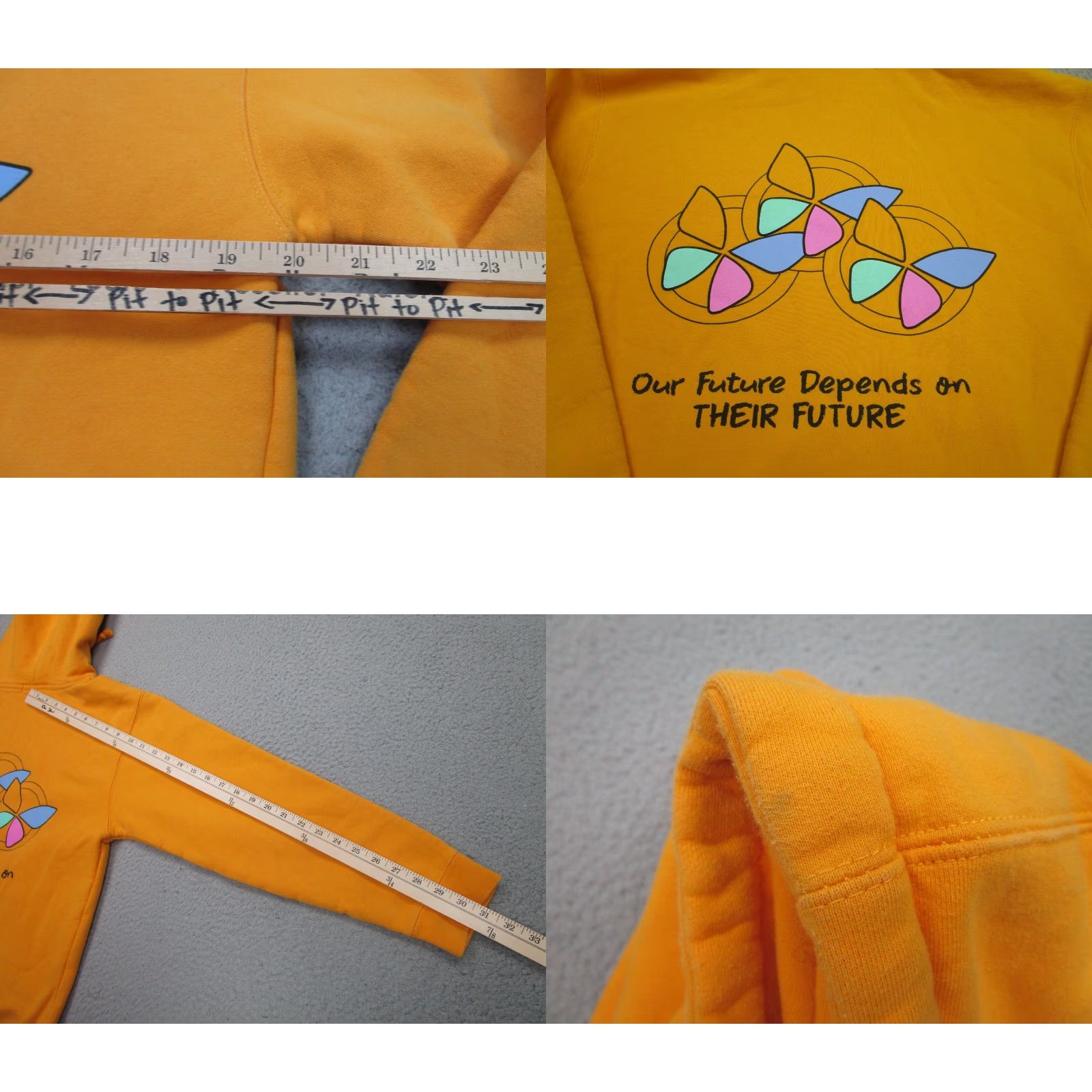 Shadow Hill Shadow Hill Hoodie Mens Small Yellow Sweatshirt Pullover Hooded Zip? Drawstring Regular Fit Cotton Fleece Logo Sweatshirt - wait. Size US S / EU 44-46 / 1 - 8 Thumbnail