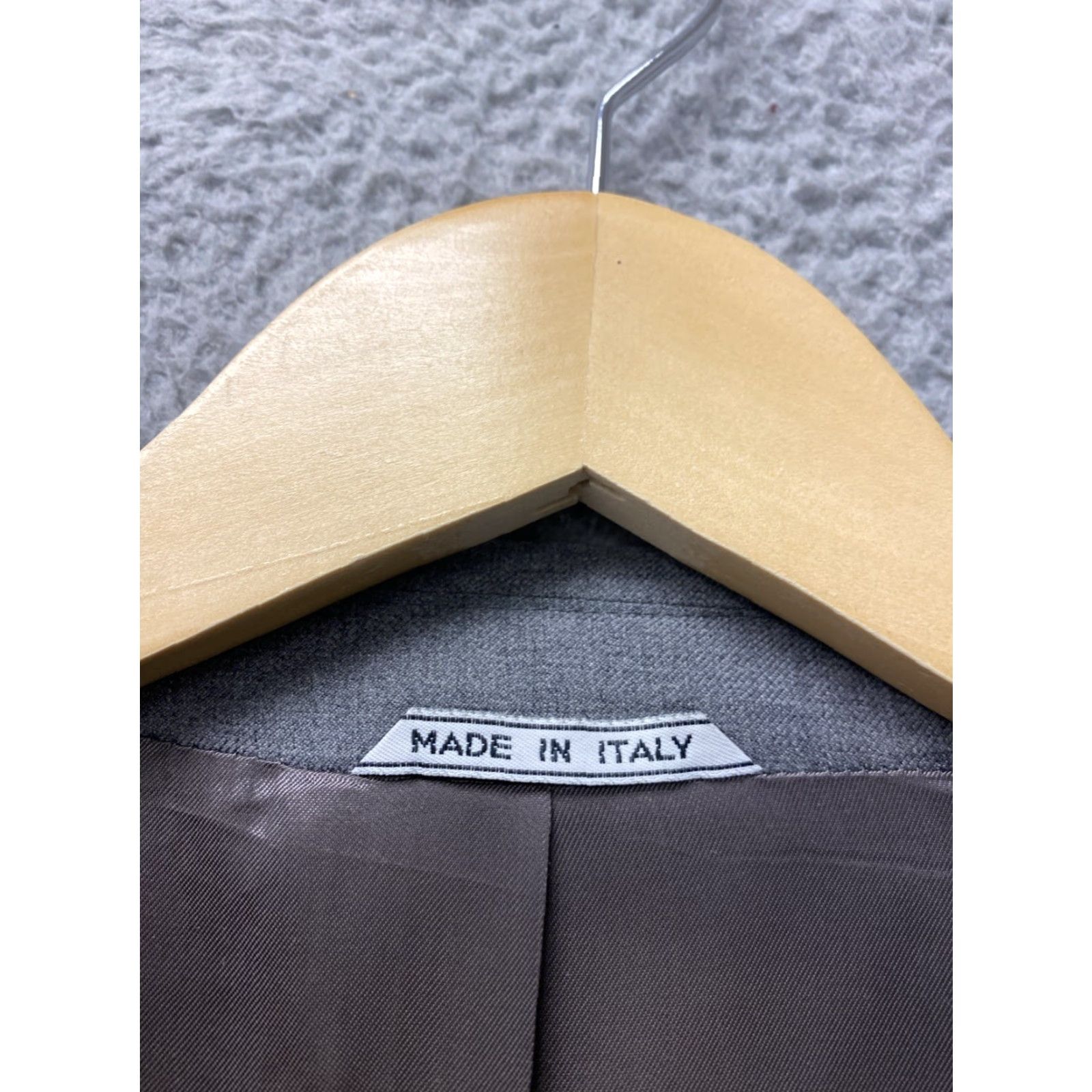 Proper Cloth VINTAGE Proper Cloth Gray Blazer 40L Wool Three-Button Long Mens Italy Size 40L - 5 Thumbnail