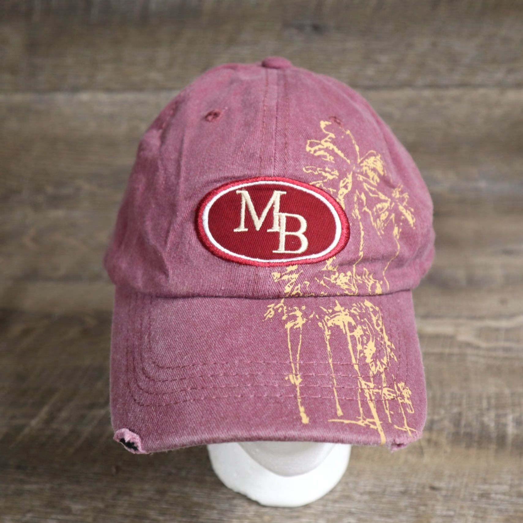 Vintage Myrtle Beach Baseball Cap Hat Red Adjustable Adult Unisex Adults Cotton Ocean Nautical South Carolina Beach 90s Fan Favorite Beach Hats Mens Size ONE SIZE - 2 Thumbnail