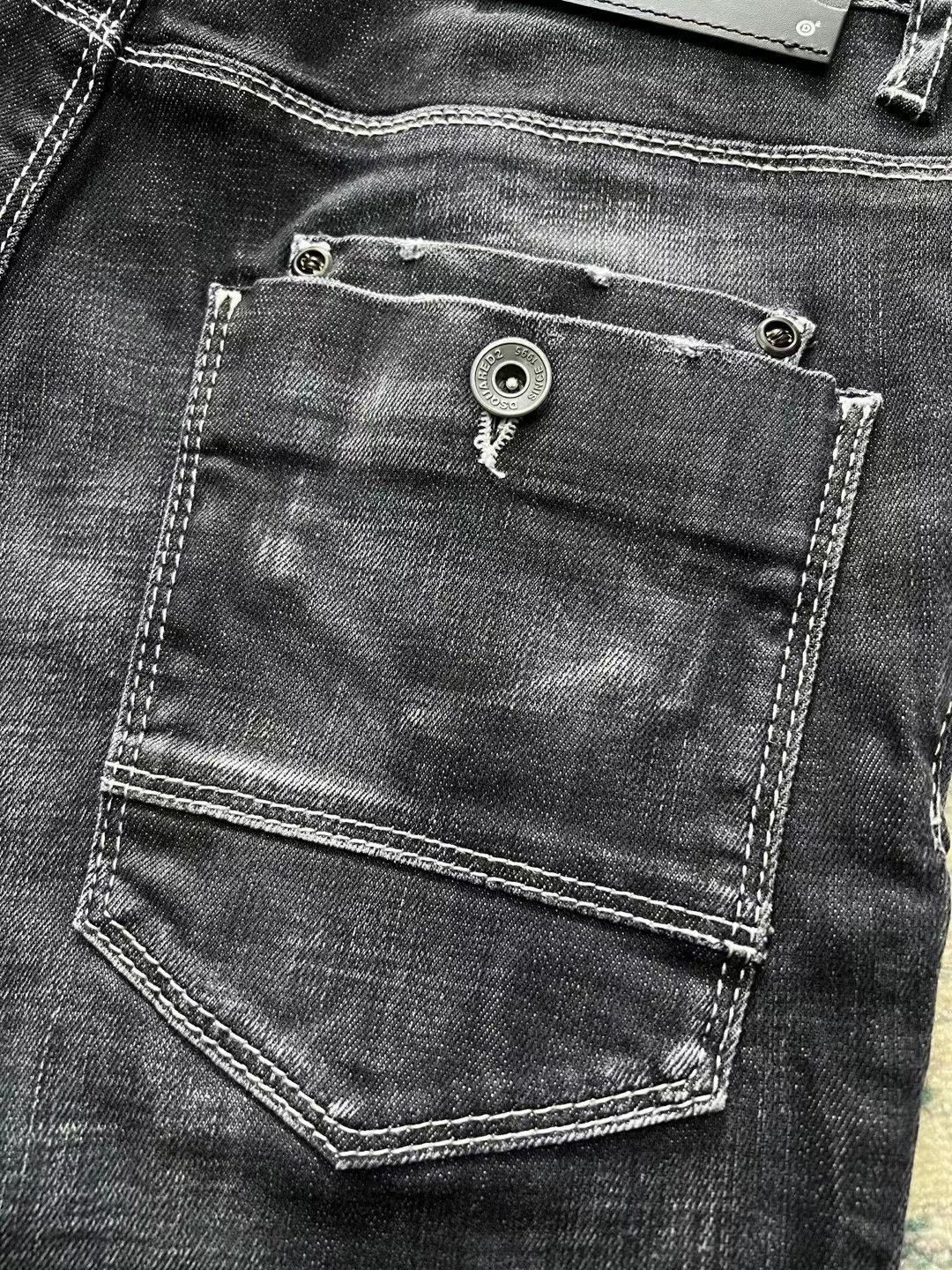 Dsquared2 Dsquared2 FW22 Black Gray Skater Tight Mid 9 Jeans Size US 28 / EU 44 - 6 Thumbnail