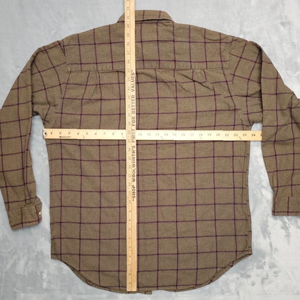Eddie Bauer VINTAGE Eddie Bauer Shirt Mens M Green Plaid Outdoors Flannel Y2K Grunge Size US M / EU 48-50 / 2 - 3 Thumbnail