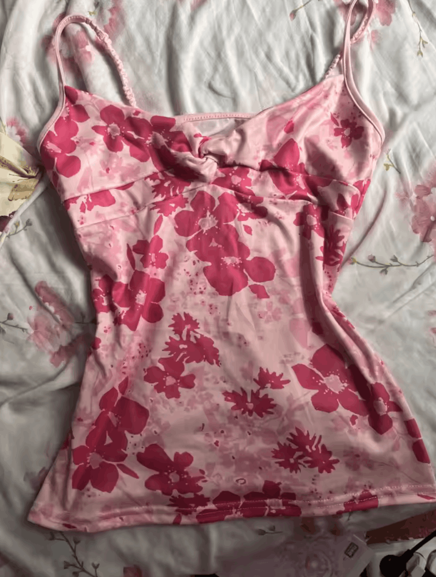 Other Pink Floral Cami Top Size S / US 4 / IT 40 - 1 Thumbnail