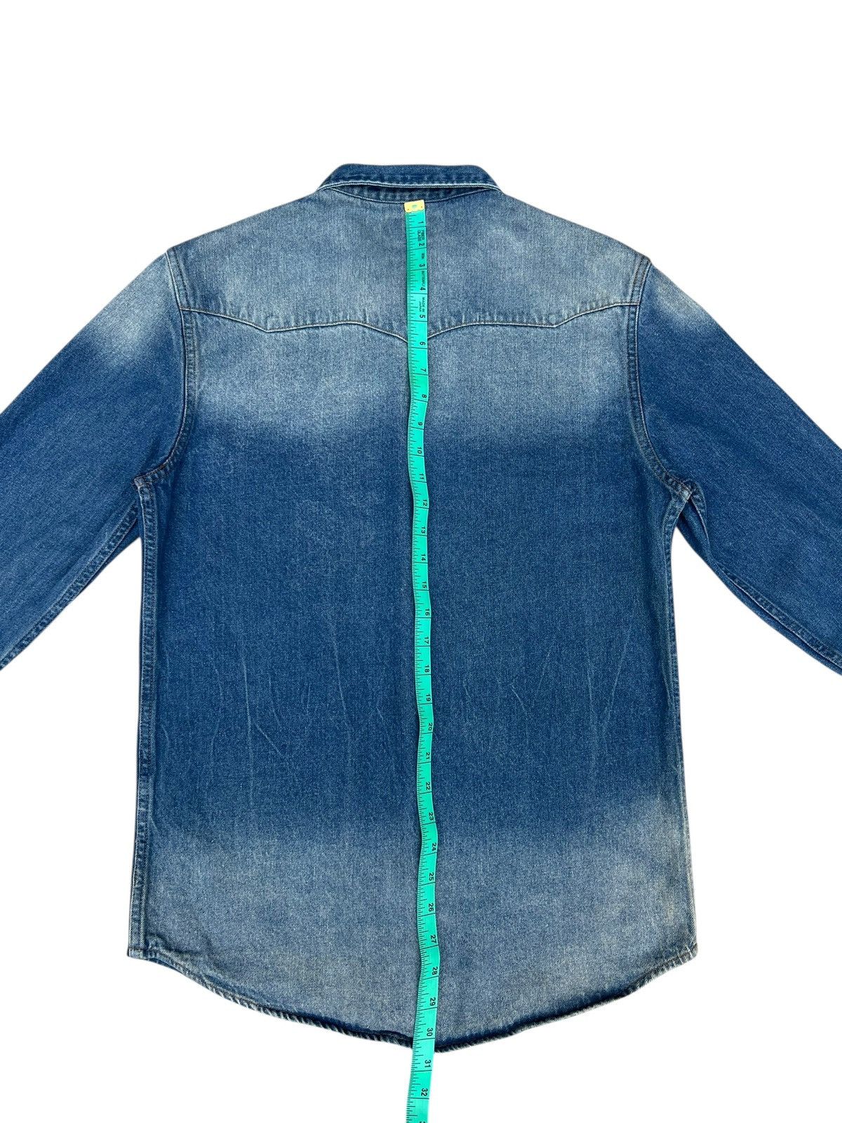 RRL Ralph Lauren RRL Mud Denim Western Shirt Size US L / EU 52-54 / 3 - 17 Thumbnail