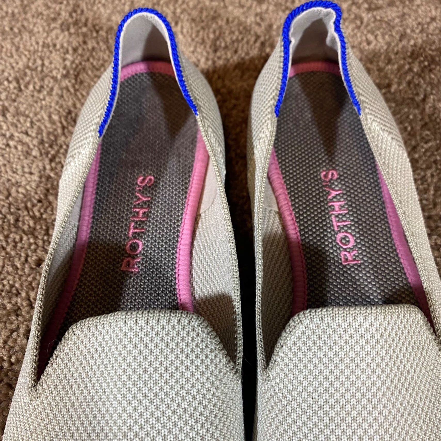 Rothy's Rothy’s Womens 8 Gray Oatmeal Round Toe Ballet Flats Workwear Authentic Flat Ballet Shoes Womens Shoes Size US 8 / IT 38 - 5 Thumbnail