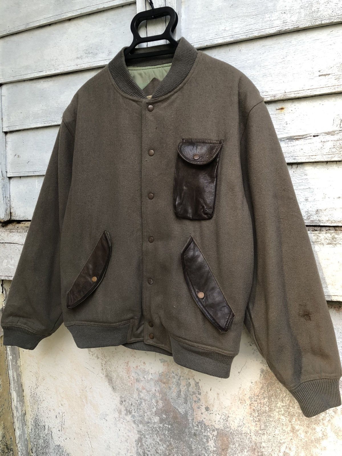 Other Vintage Miller Leather Trim Wool Campus Varsity Jacket Size US M / EU 48-50 / 2 - 3 Thumbnail