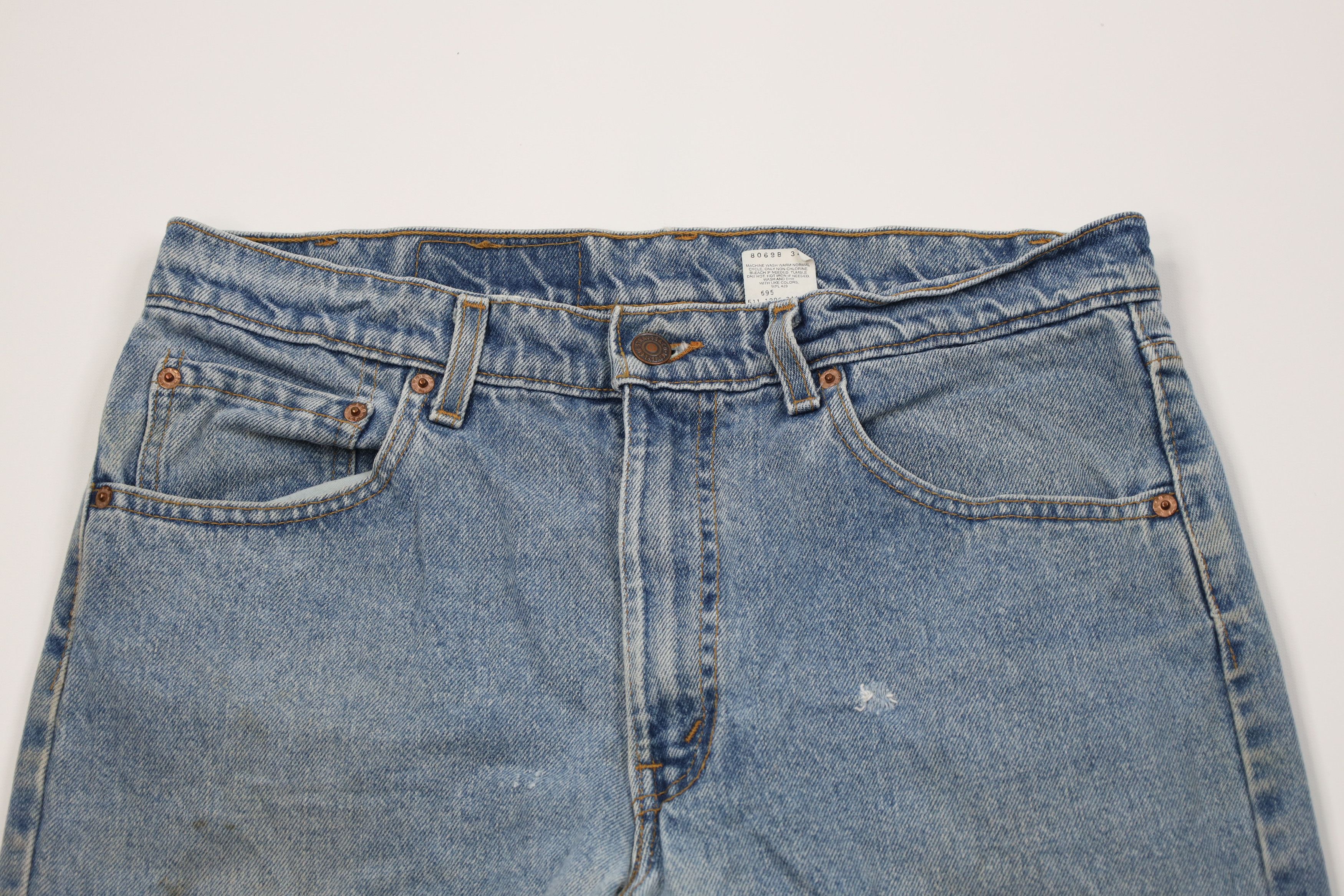 Levi's Vintage 90s Levis 550 Relaxed Fit Denim Jeans Blue USA Size US 34 / EU 50 - 2 Thumbnail