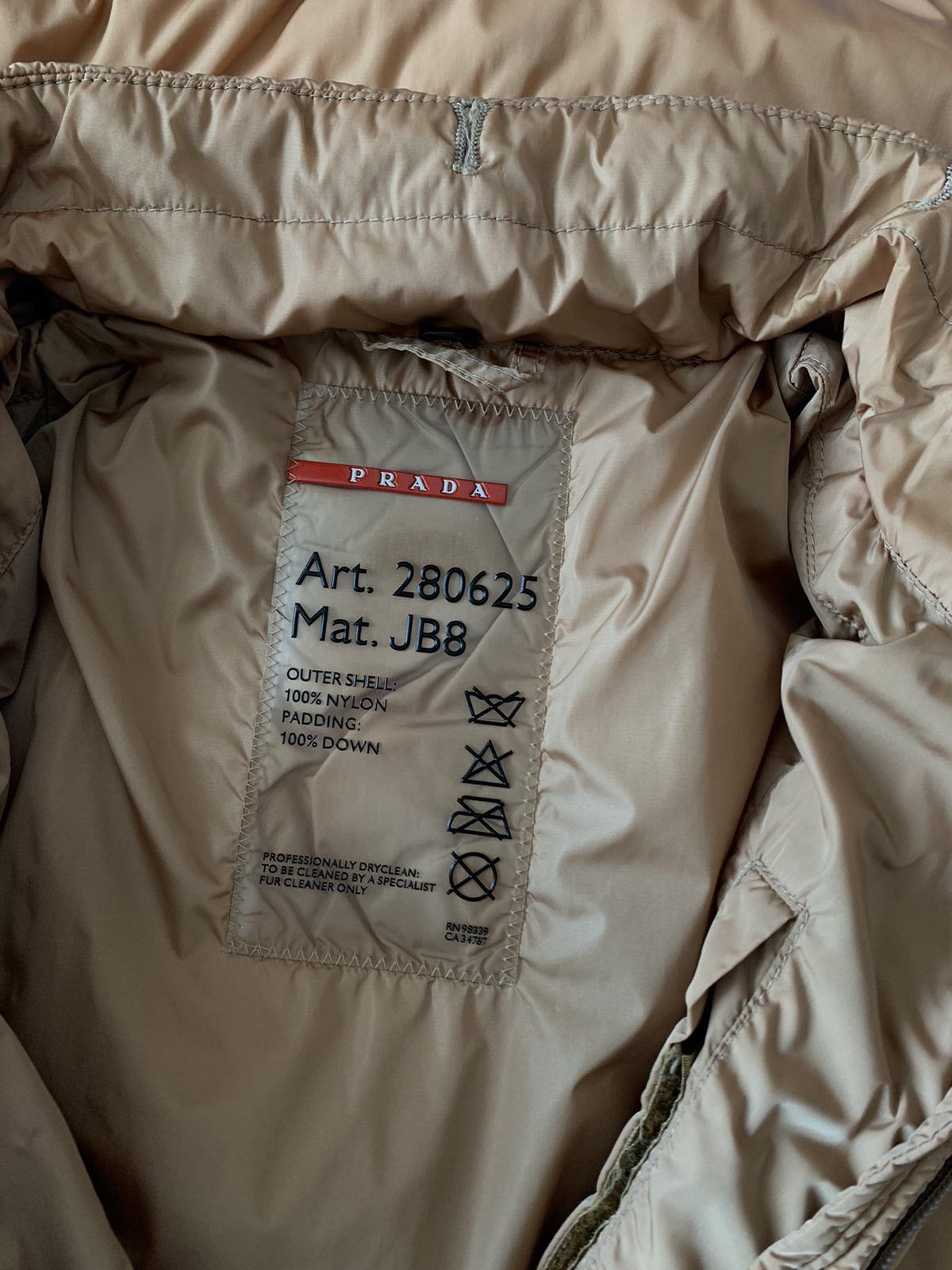 Prada 🔥 Vintage Prada Peach Down Jacket Size US M / EU 48-50 / 2 - 7 Thumbnail