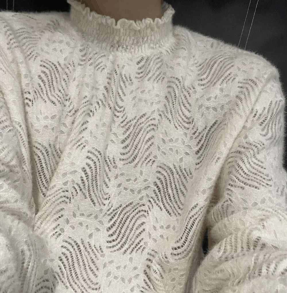 Japanese Brand × Vintage Vintage Fall/Winter Knit Long Sleeve Blouse Top Size US XL / EU 56 / 4 - 4 Thumbnail